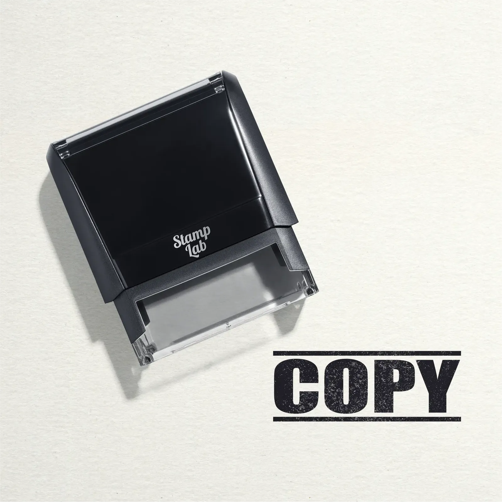 "Mock up design or lifestyle image of 'COPY' rubber stamp black ink in paper background stampers hand stamp office business inventory documents black
"
