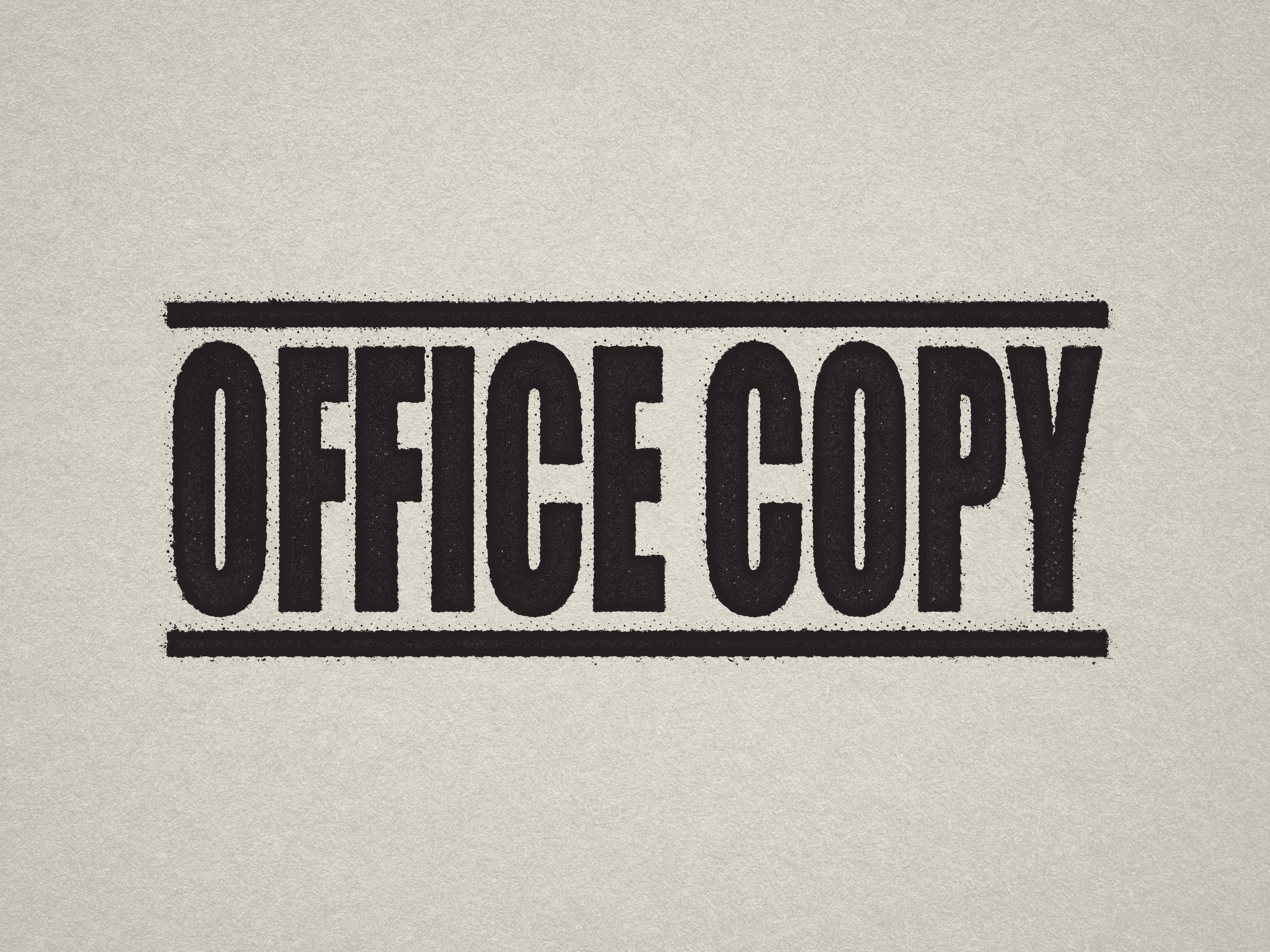 mock up design or lifestyle image of 'Office Copy' rubber stamp black ink in paper background stampers hand stamp office business inventory documents self inking prefill refillable stamps stamping