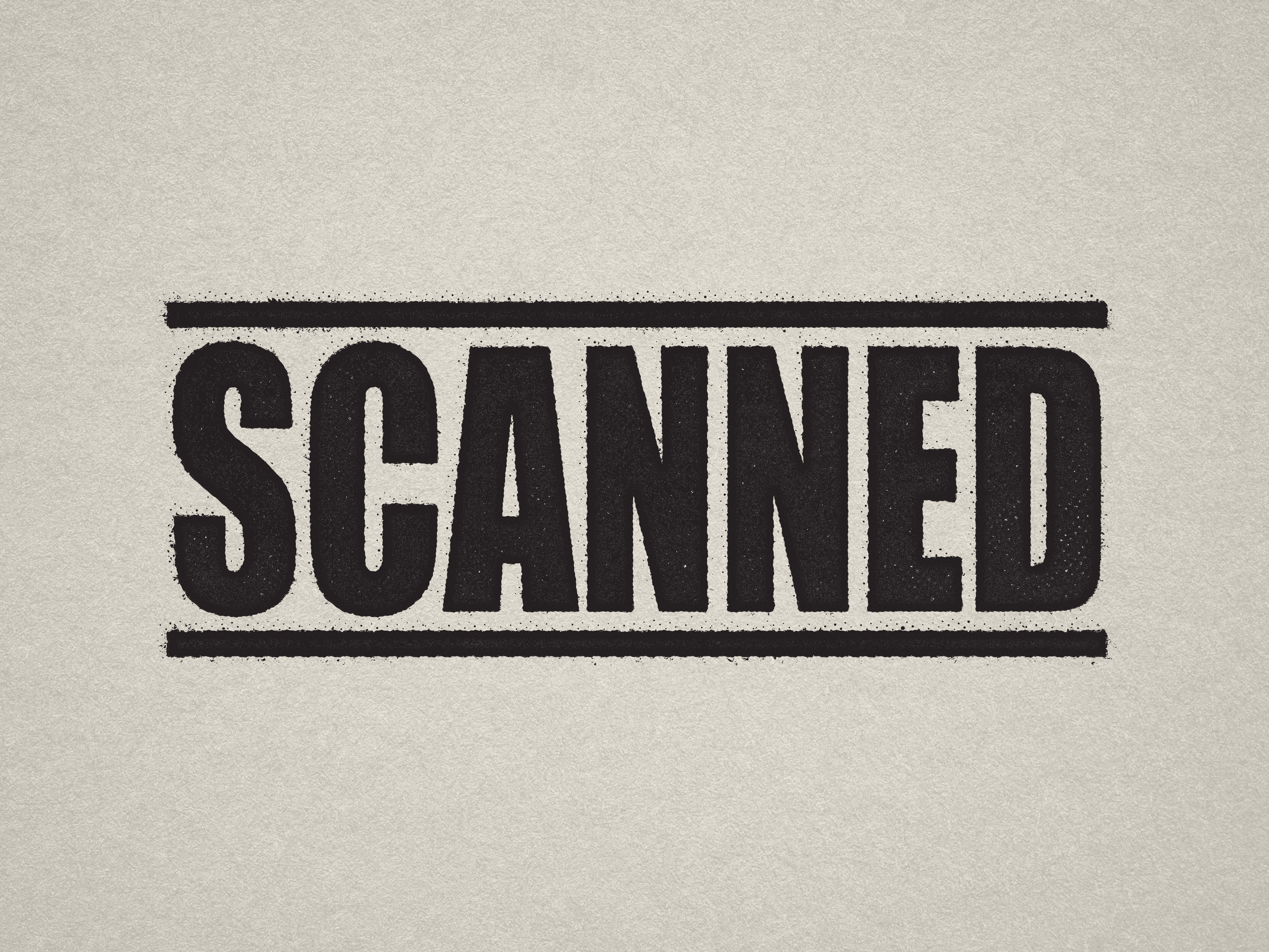 Mock up design or lifestyle image of 'SCANNED' rubber stamp black ink in paper background stampers hand stamp office business inventory documents self inking prefill refillable stamps stamping