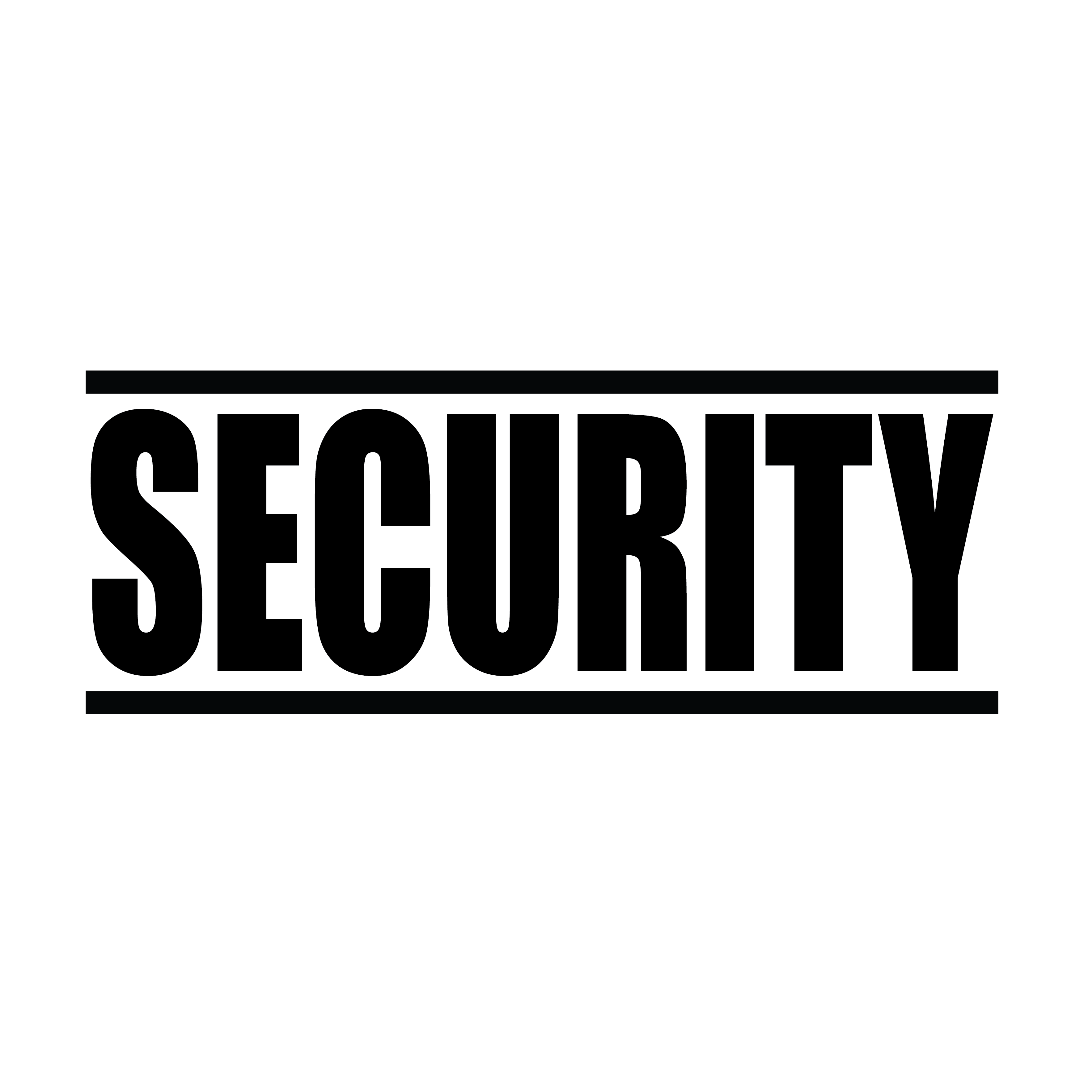 self-inking stamp "Security" black ink