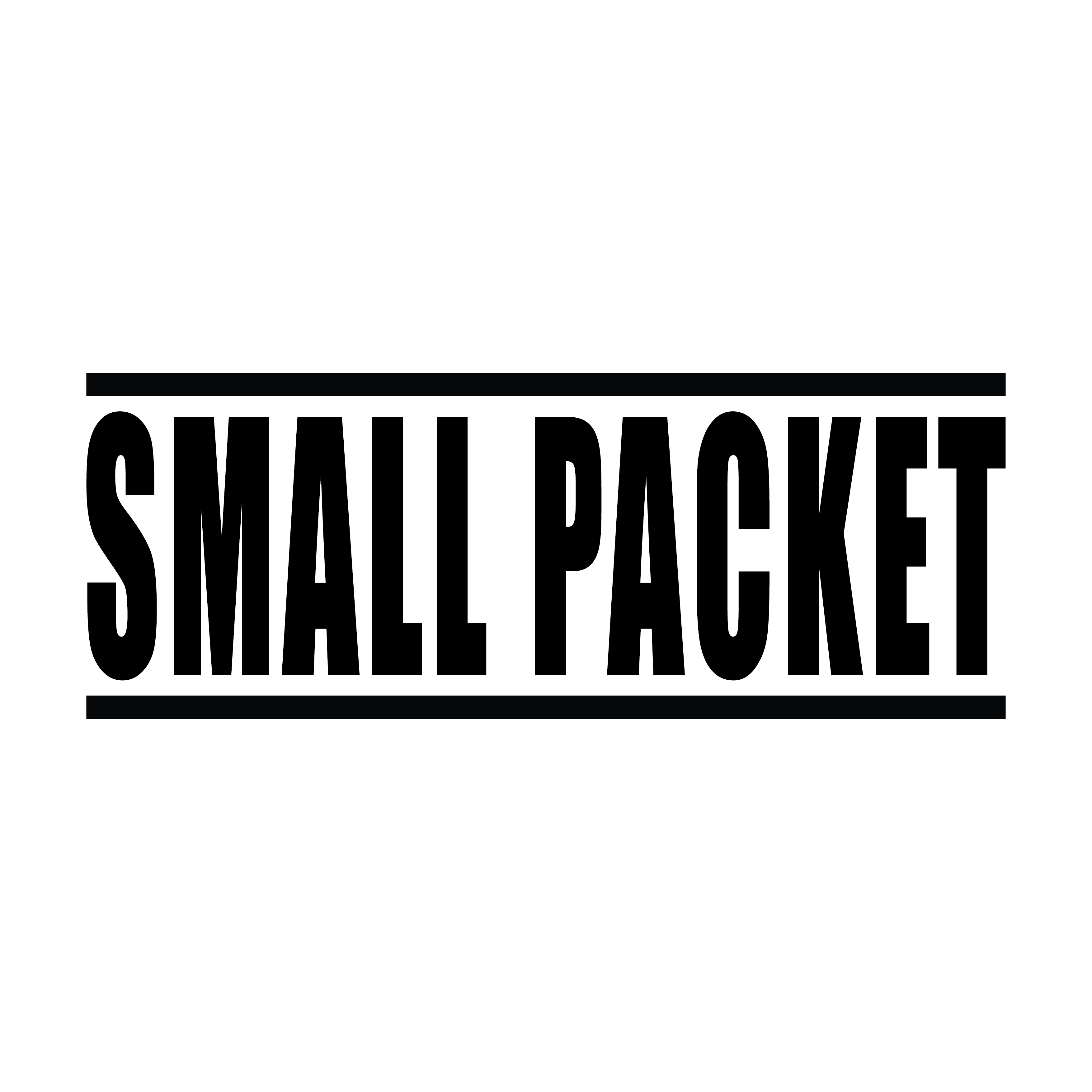 predesigned SMALL PACKET stamp Black ink