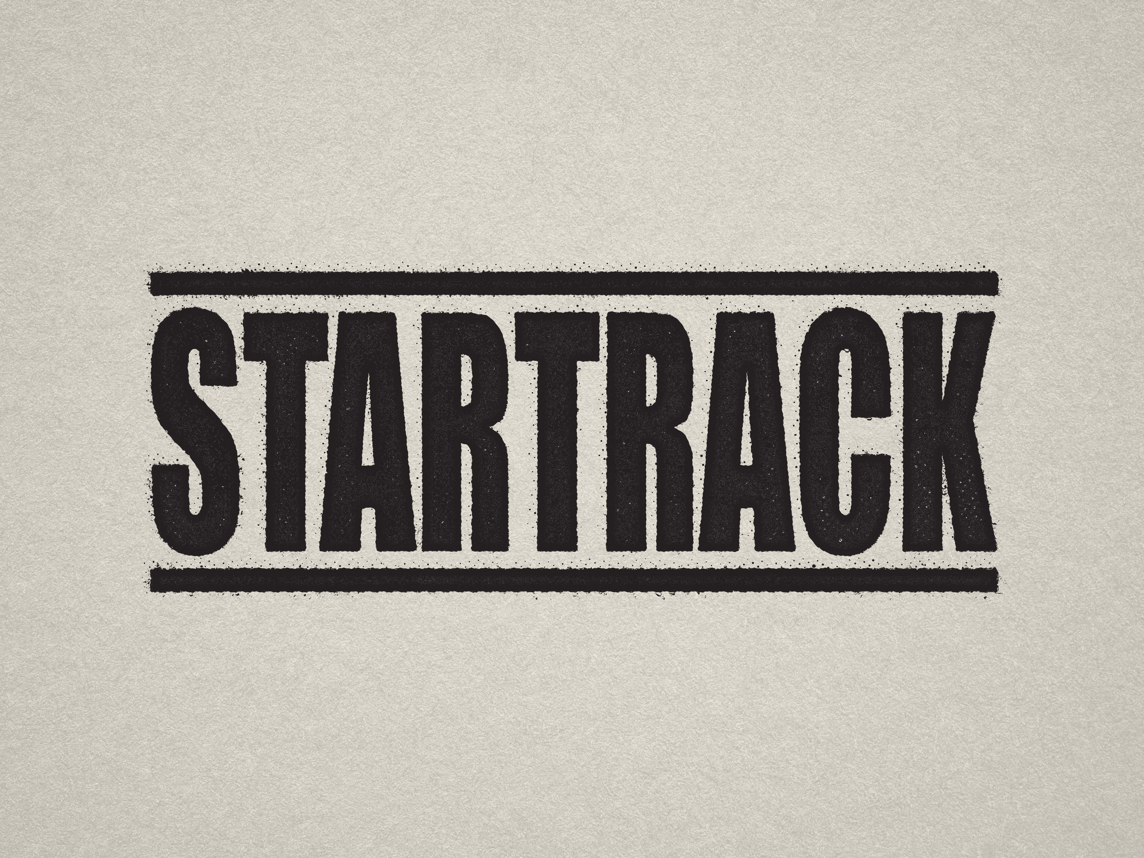 Ready made Startrack stamper black ink