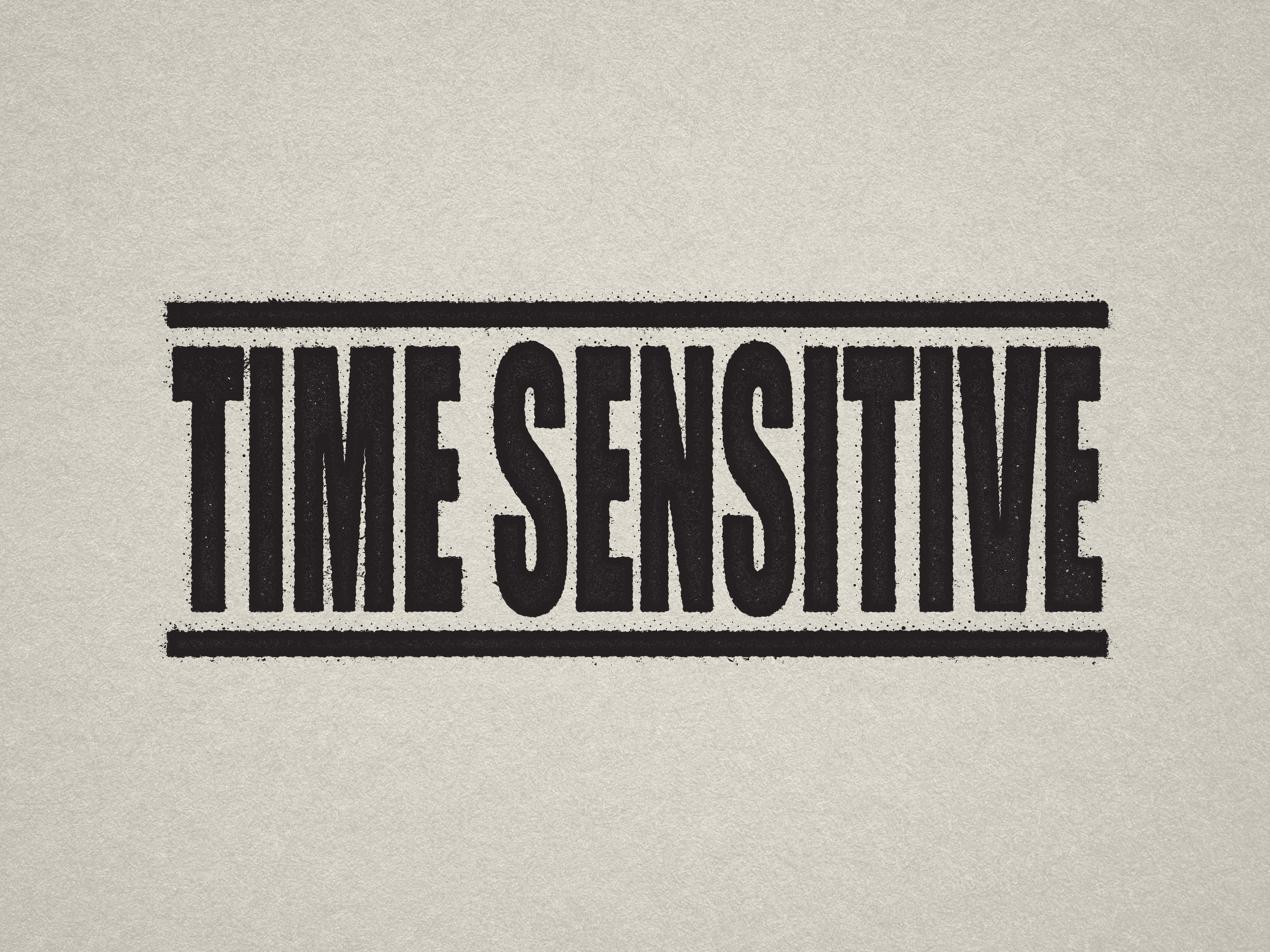readymade Time Sensitive Stamp black