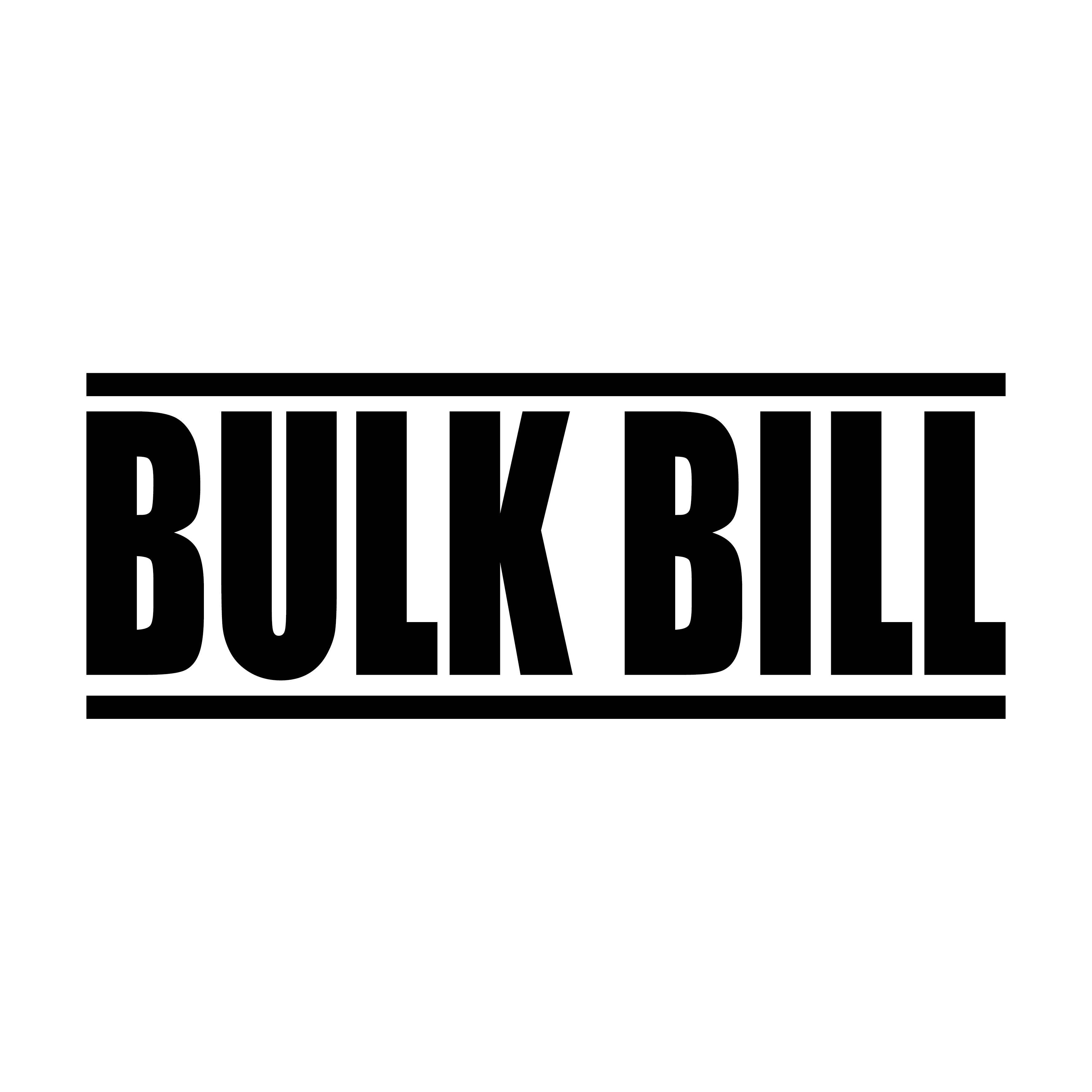 Large Rubber Bulk Bill Stamp Black ink