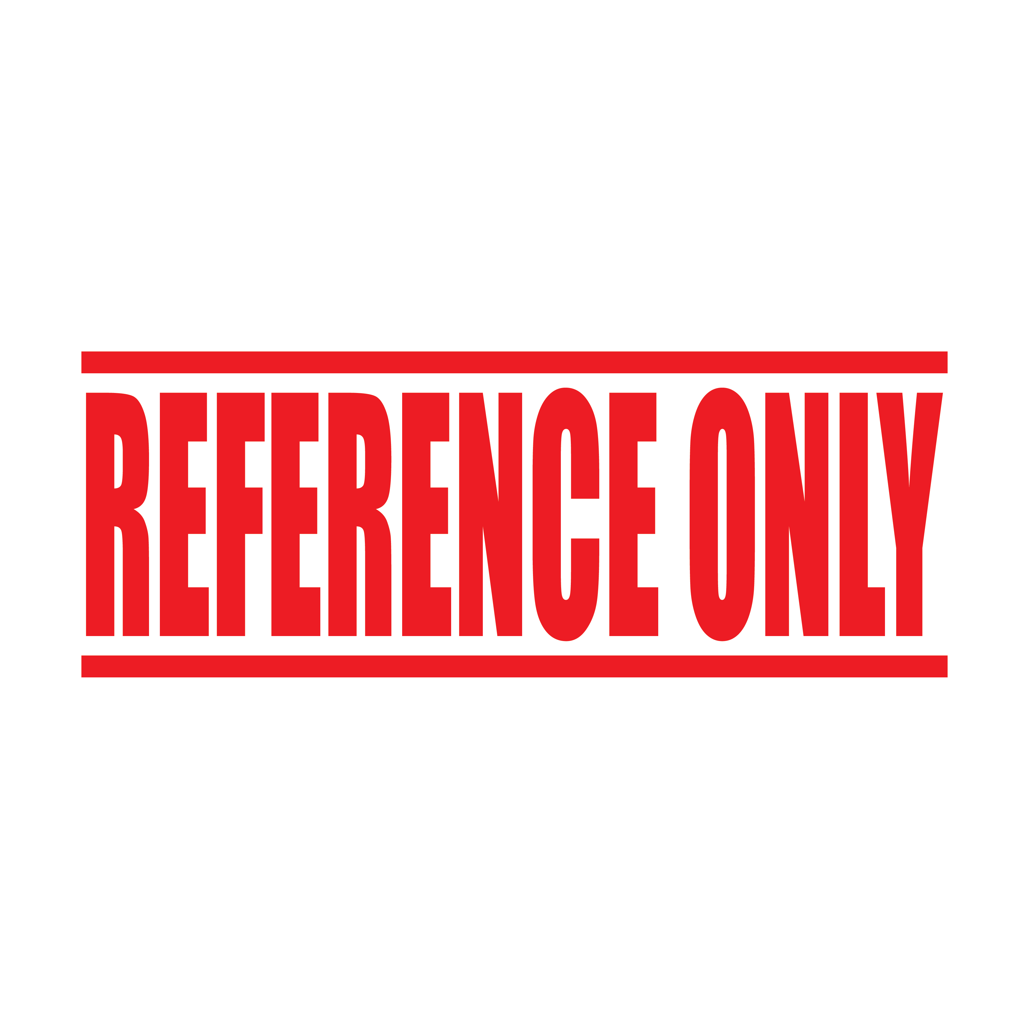 'REFERENCE ONLY' rubber stamper in red ink