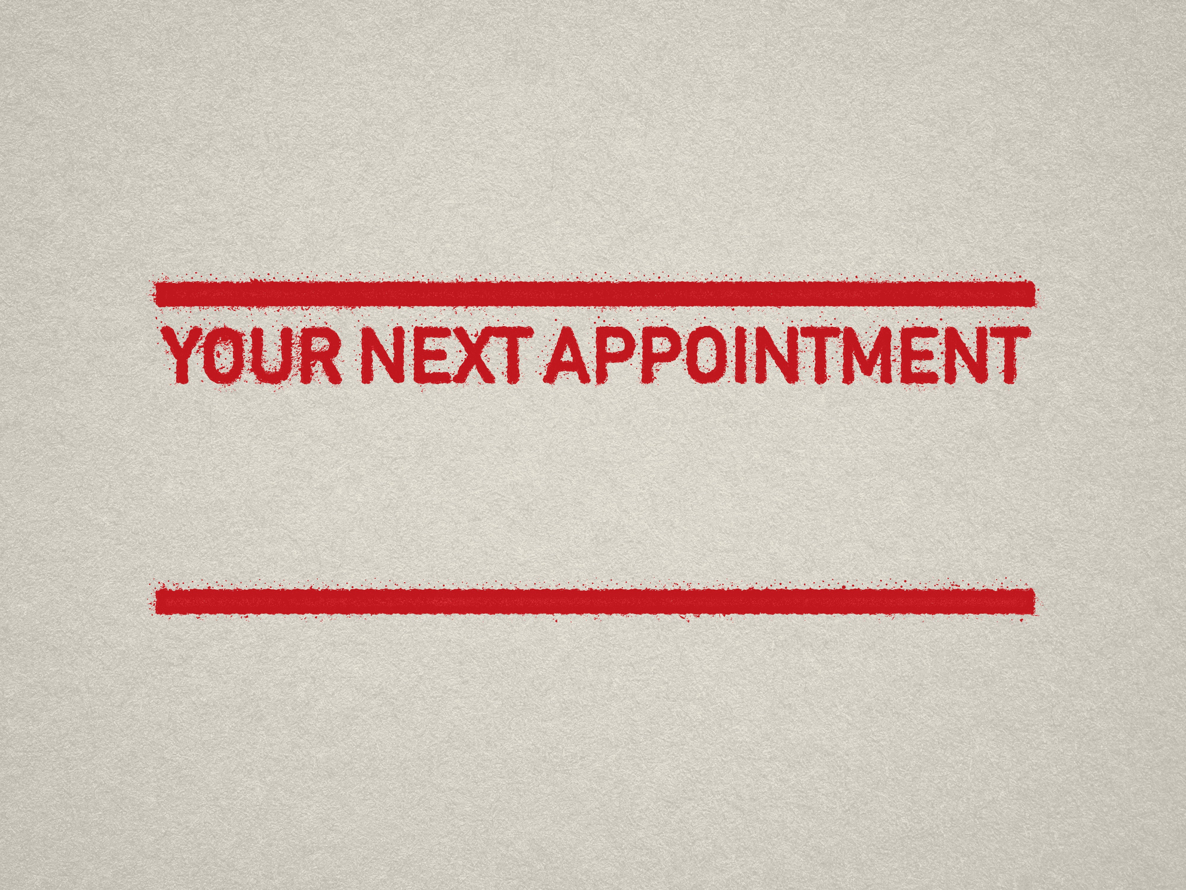 Small Date Stamp in Red for Scheduling