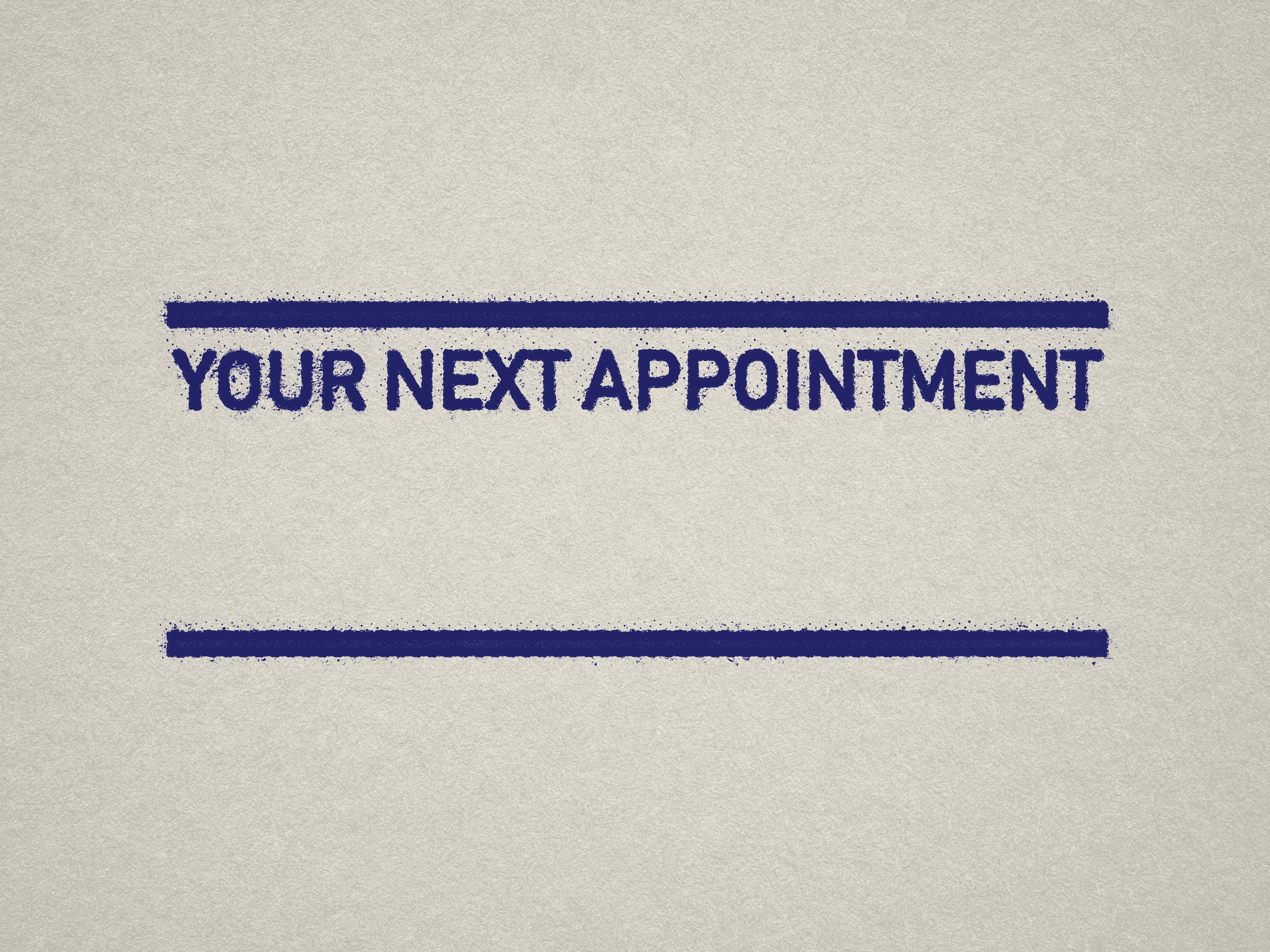 Small Date Stamp in Blue for Scheduling