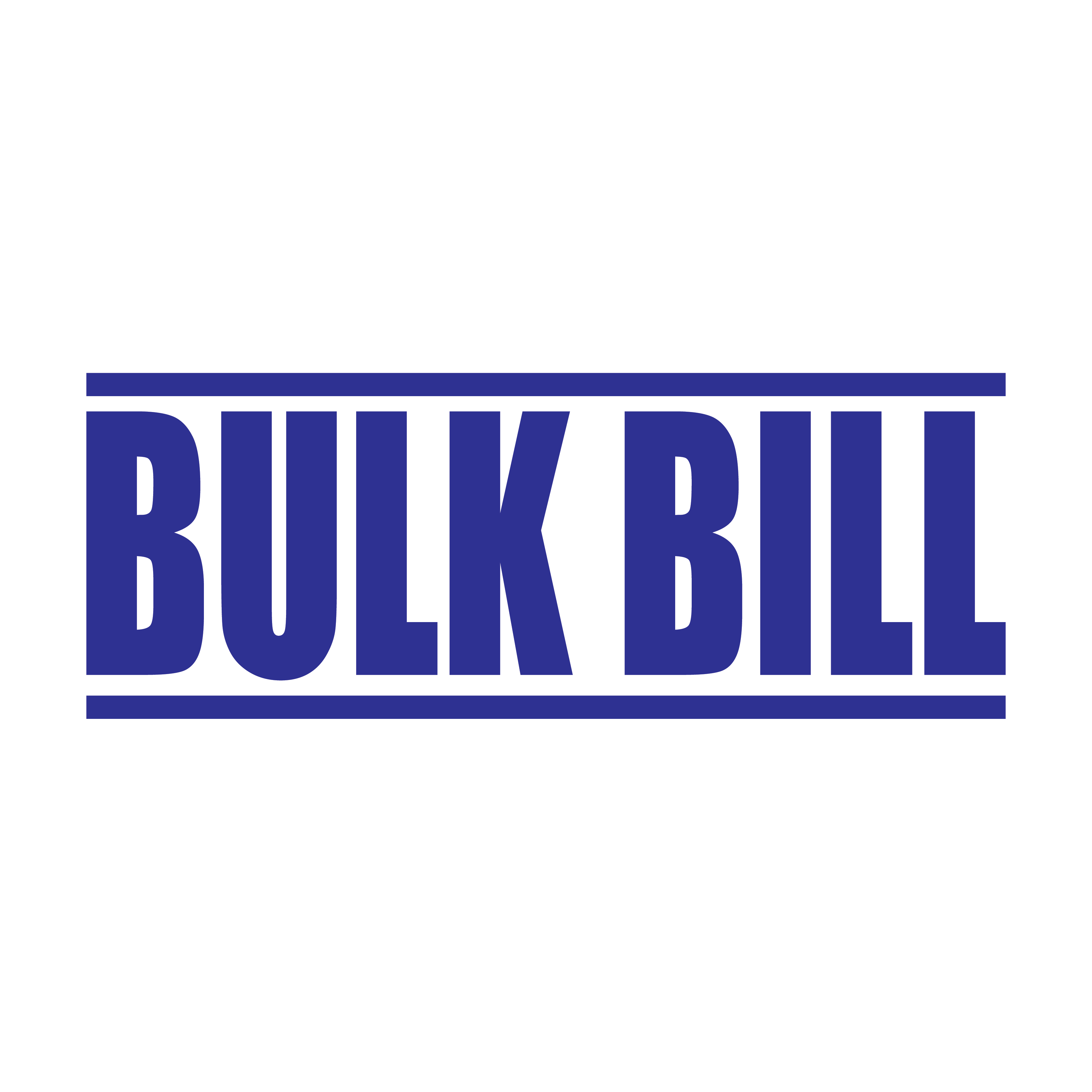 Ready made Bulk bill stamps blue ink