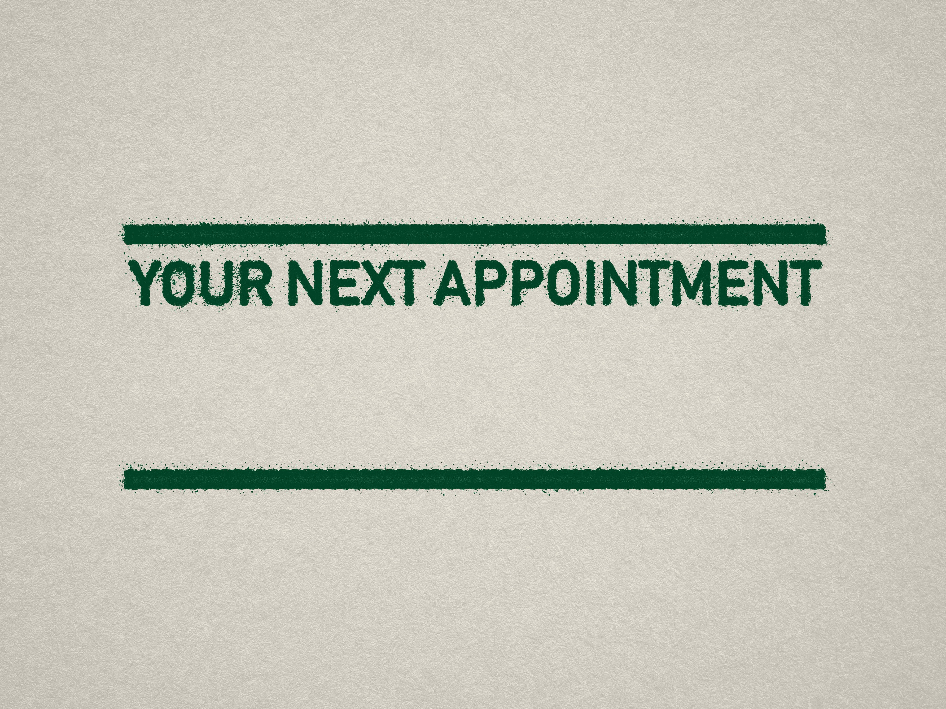 Small Date Stamp in Green for Scheduling