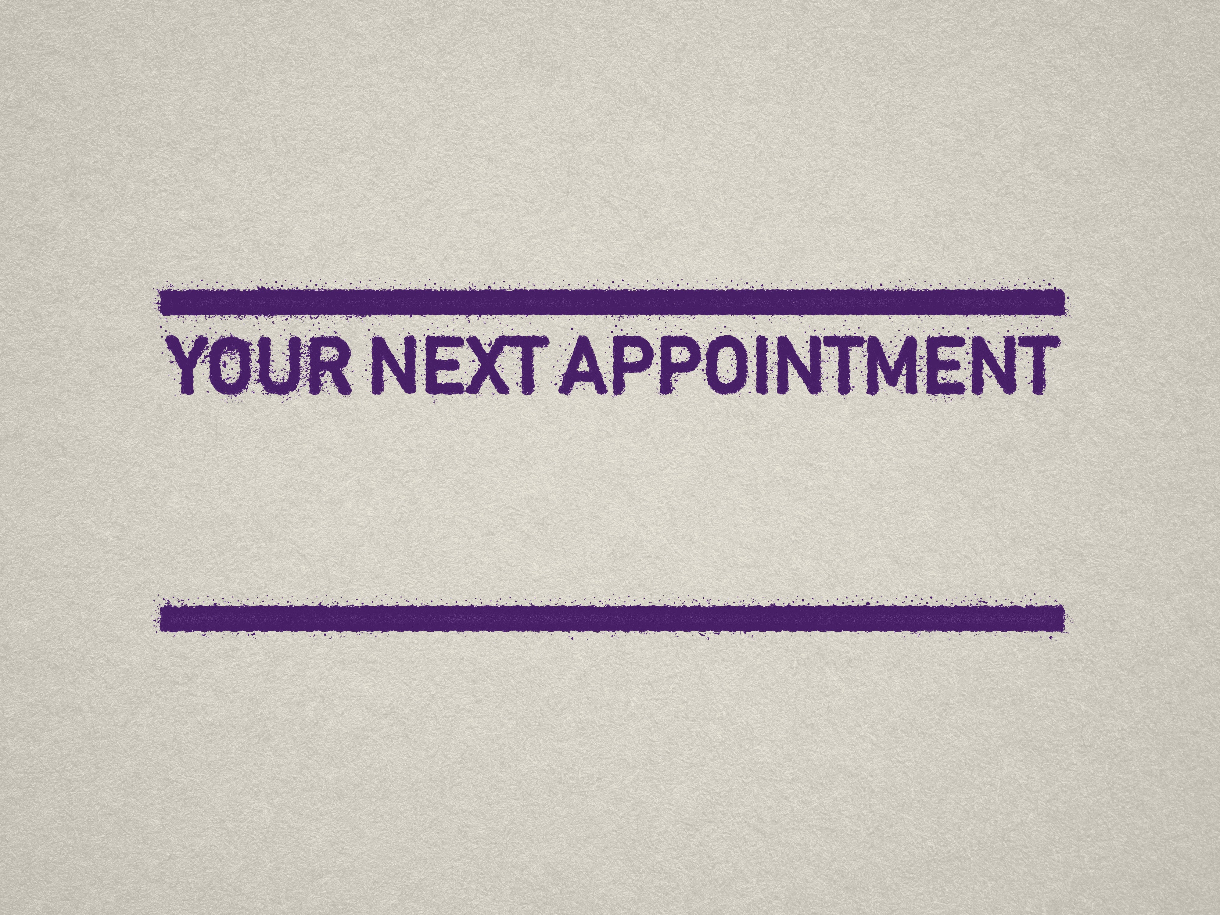 Small Date Stamp in Violet for Scheduling