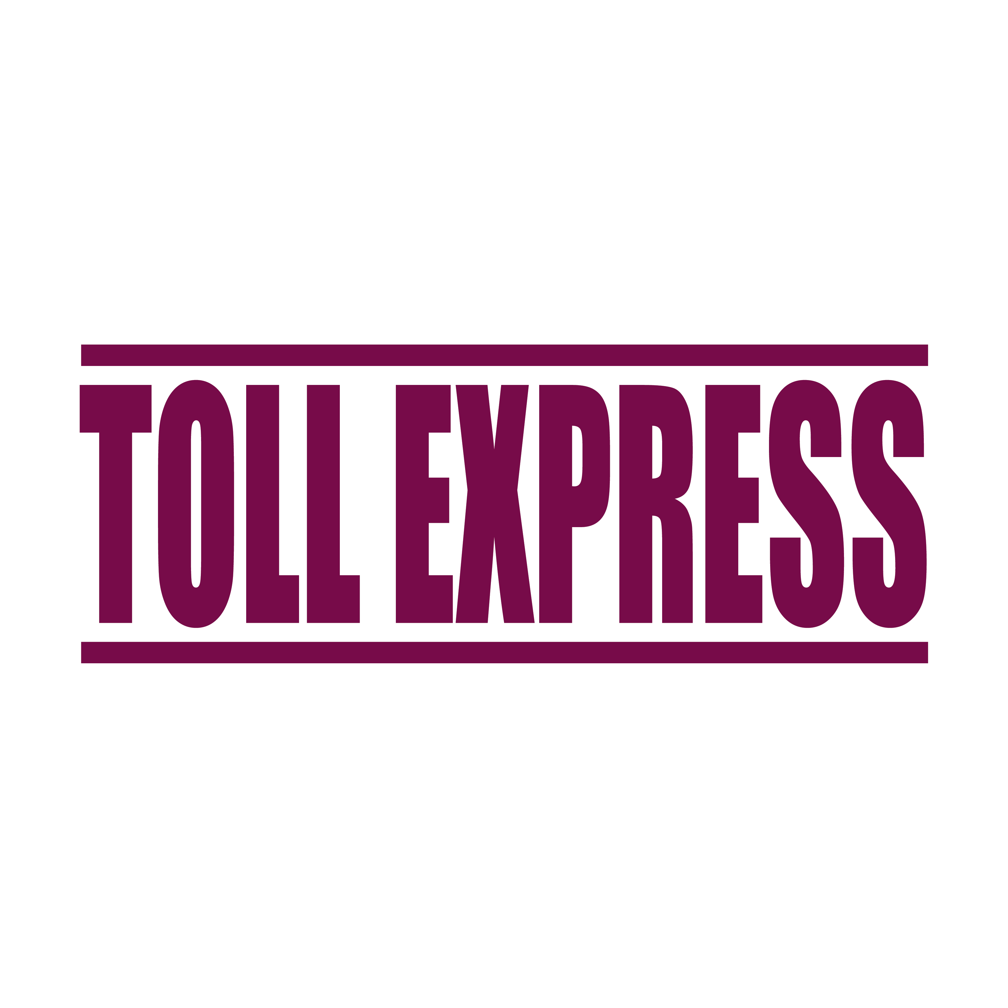 marron Toll Express stamp
