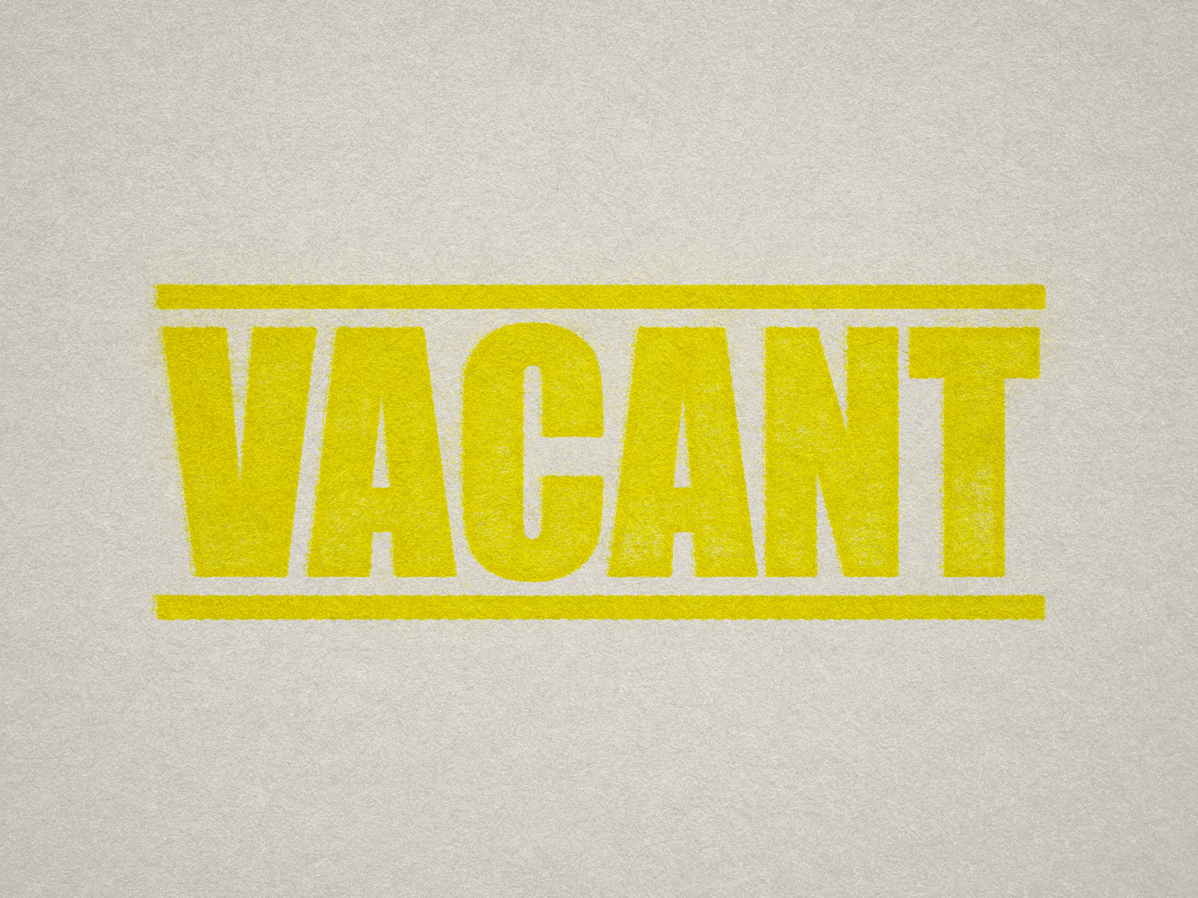 Vacant Property Label in Yellow