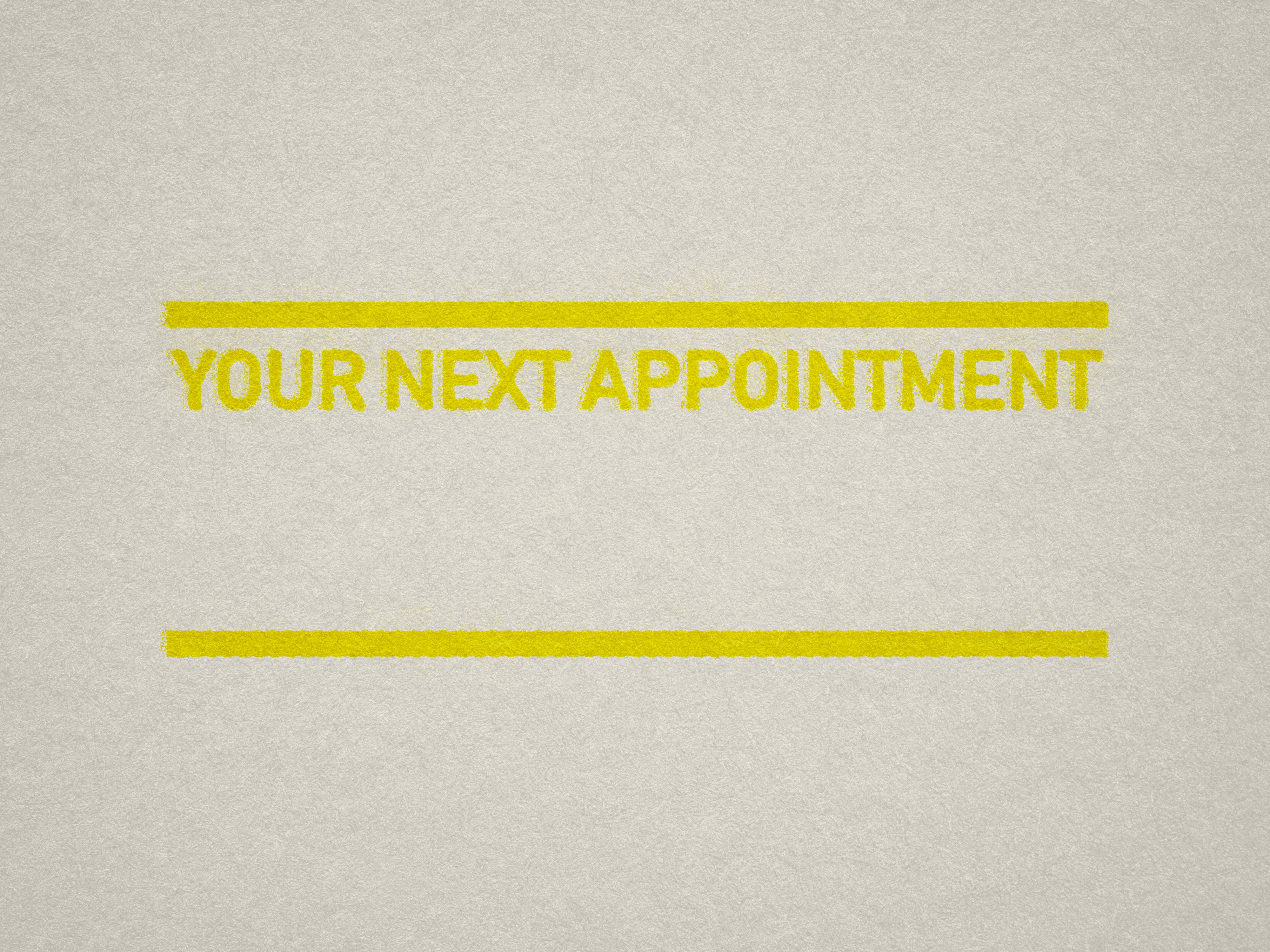 Small Date Stamp in Yellow for Scheduling