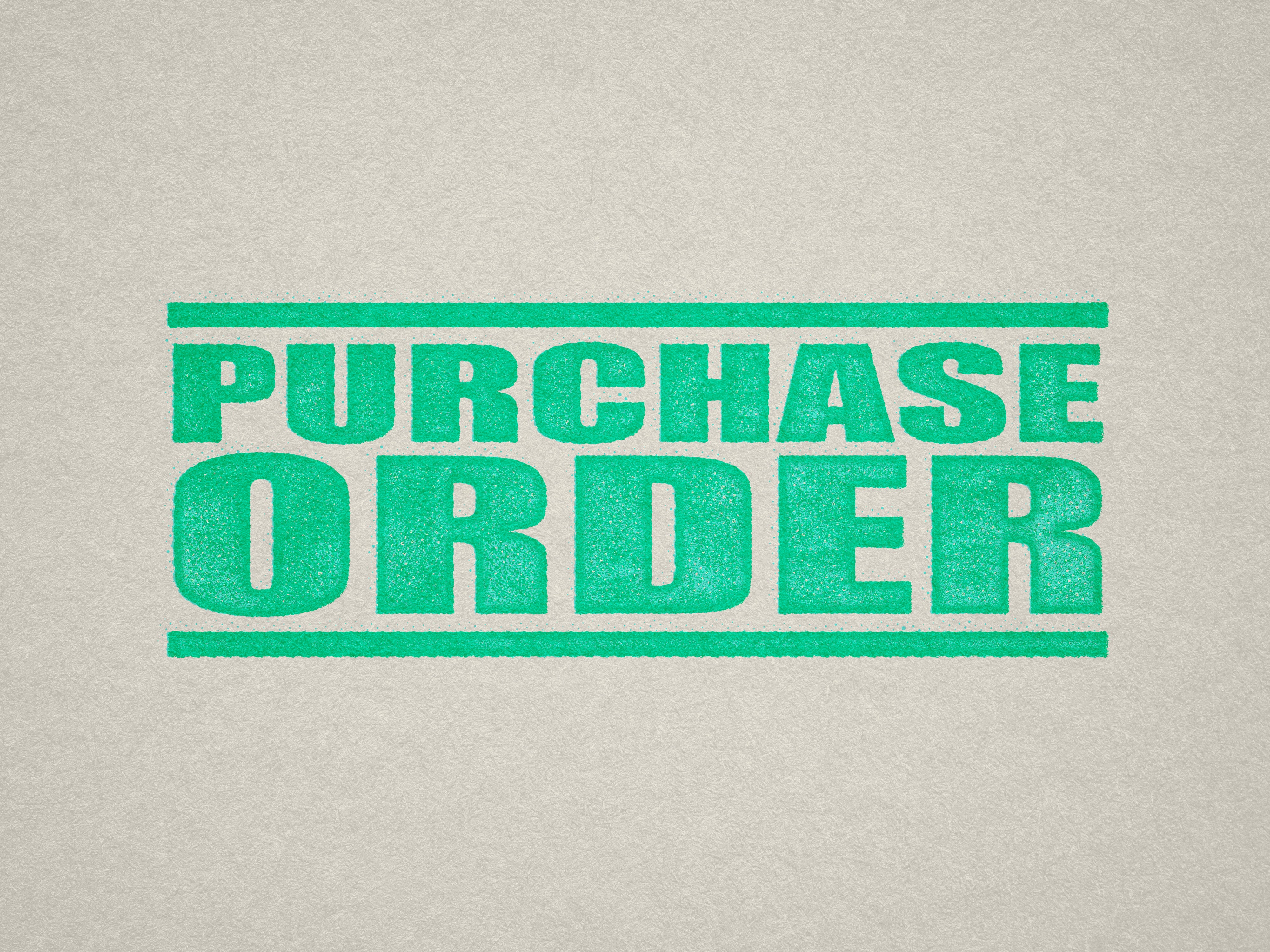 mint Purchase Order stamp