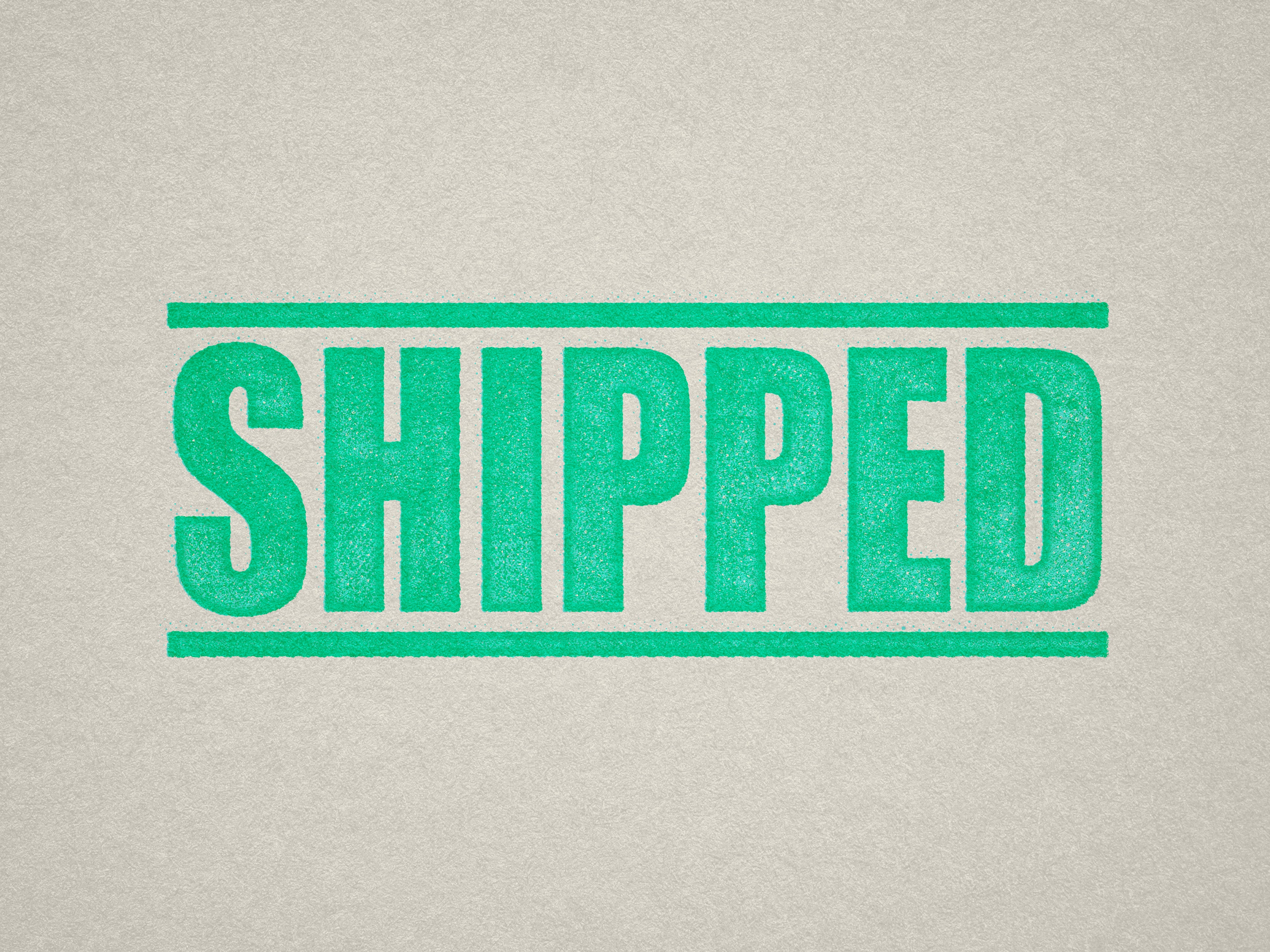 mint ink rubber stamper Shipped design