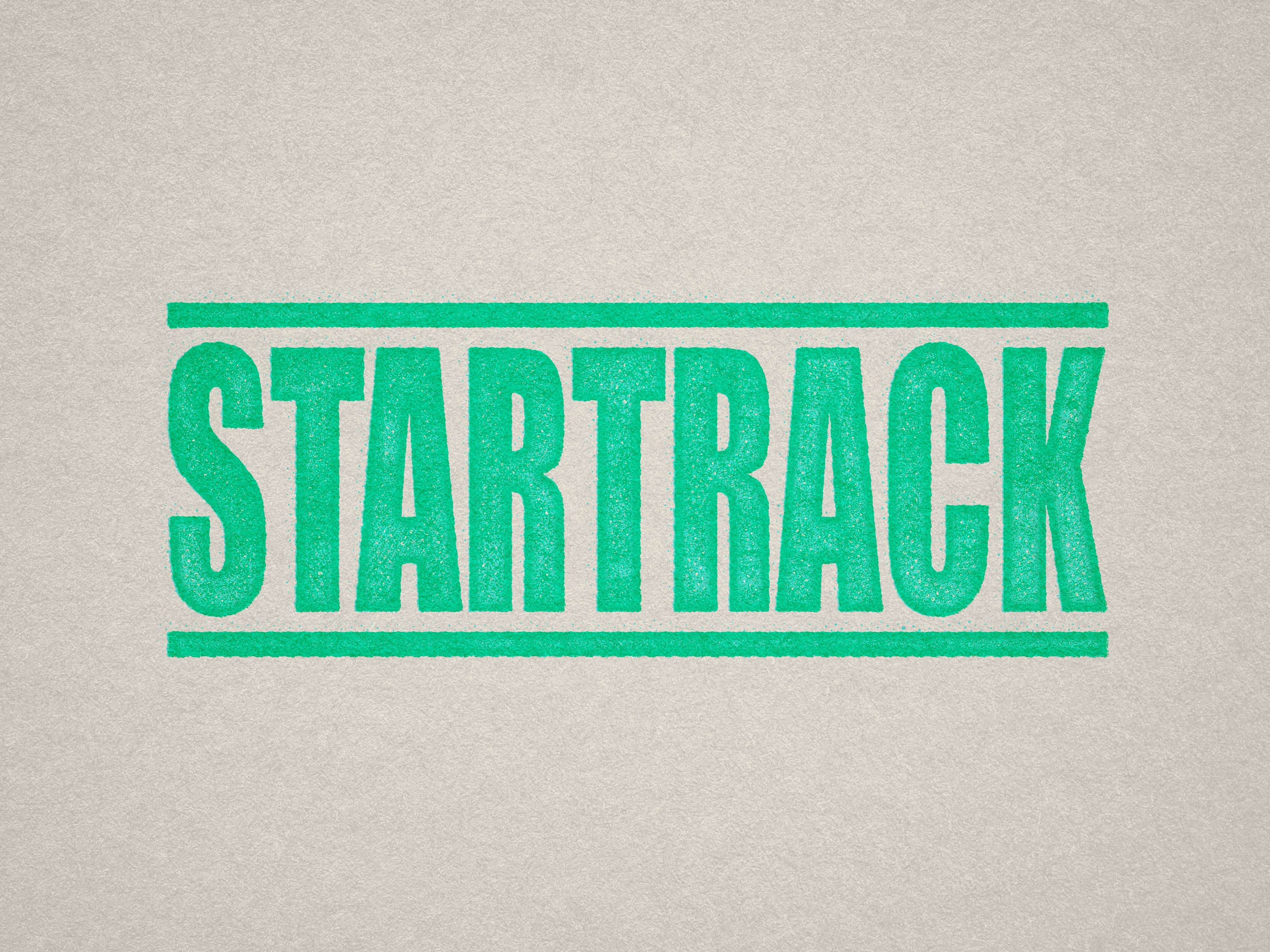 pre-designed office stamp STARTRACK design mint ink