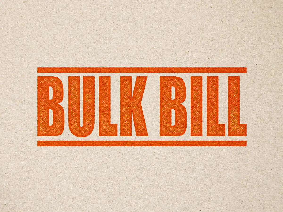 Orange Bulk Bill stamp
