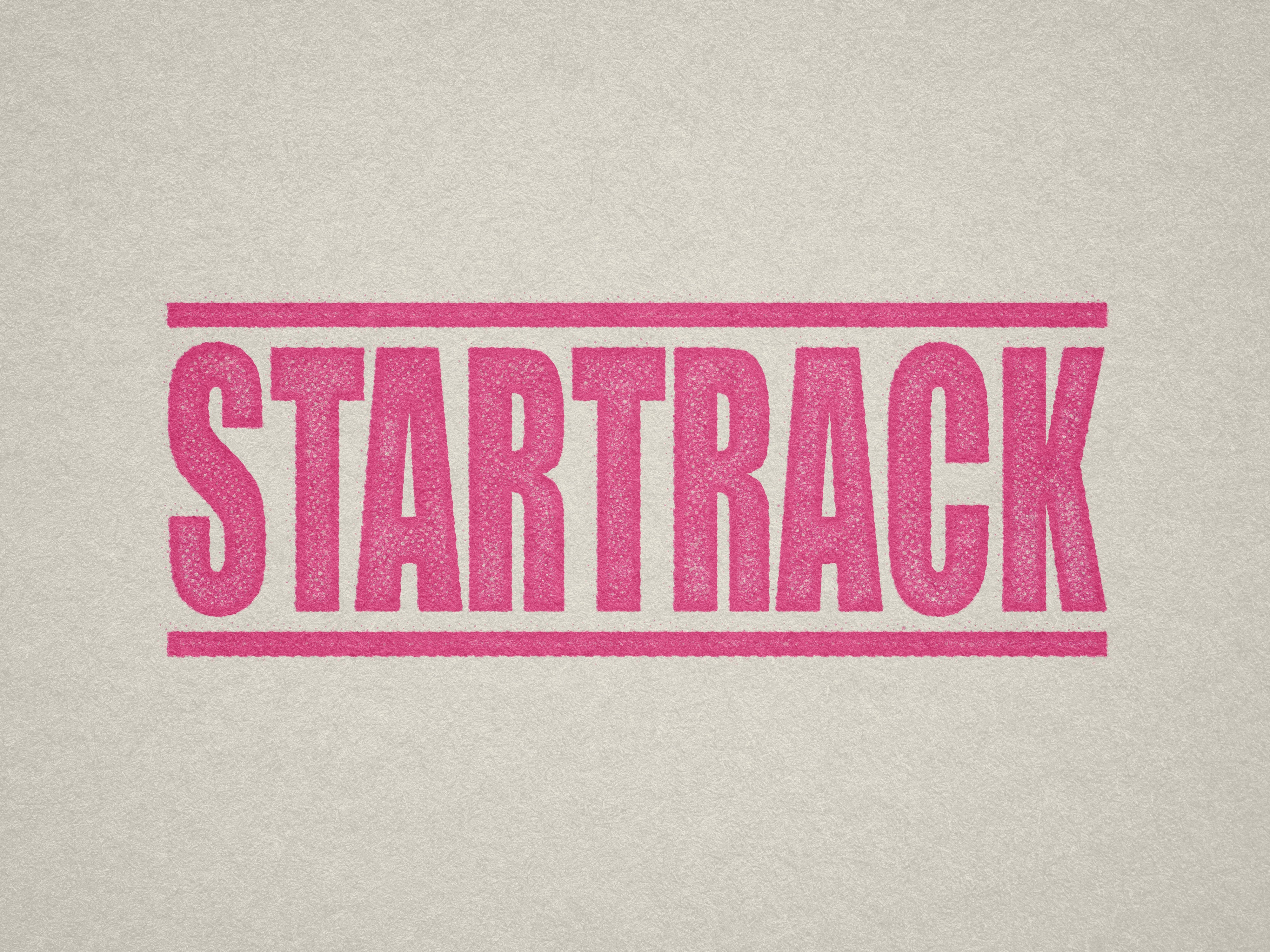 stock design Startrack rubber stamp Pink ink