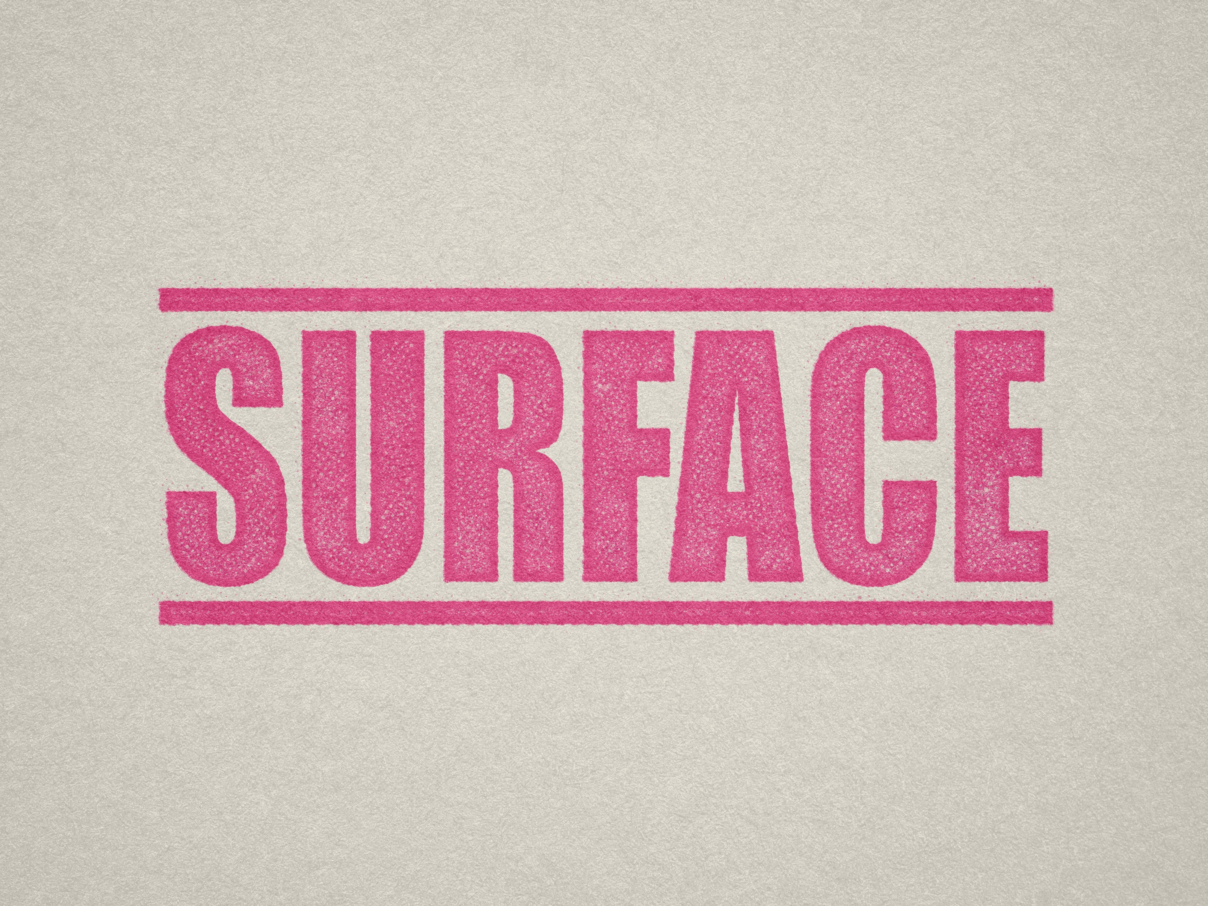 Surface stamp, Ready made Pink ink