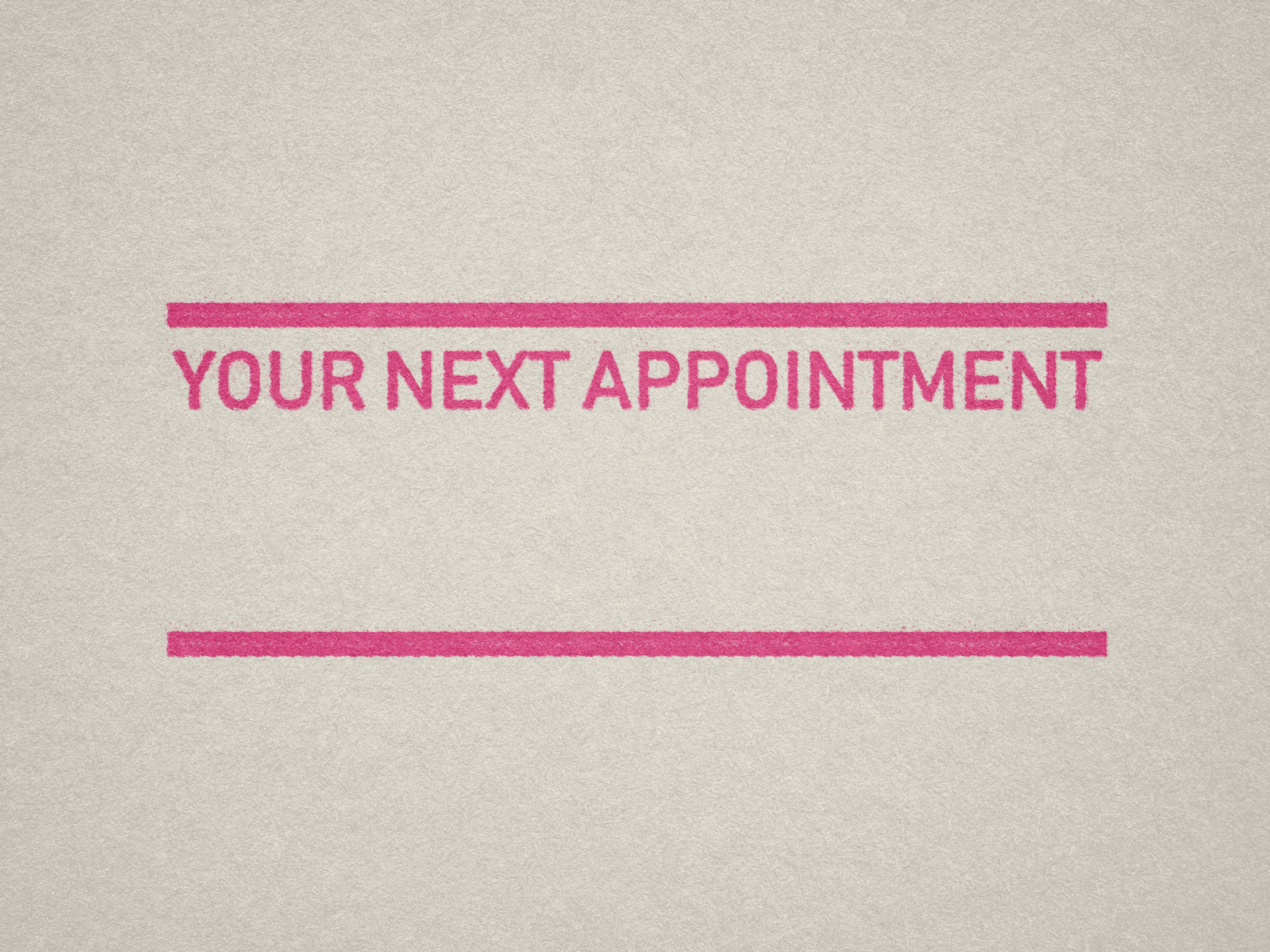 Small Date Stamp in Pink for Scheduling