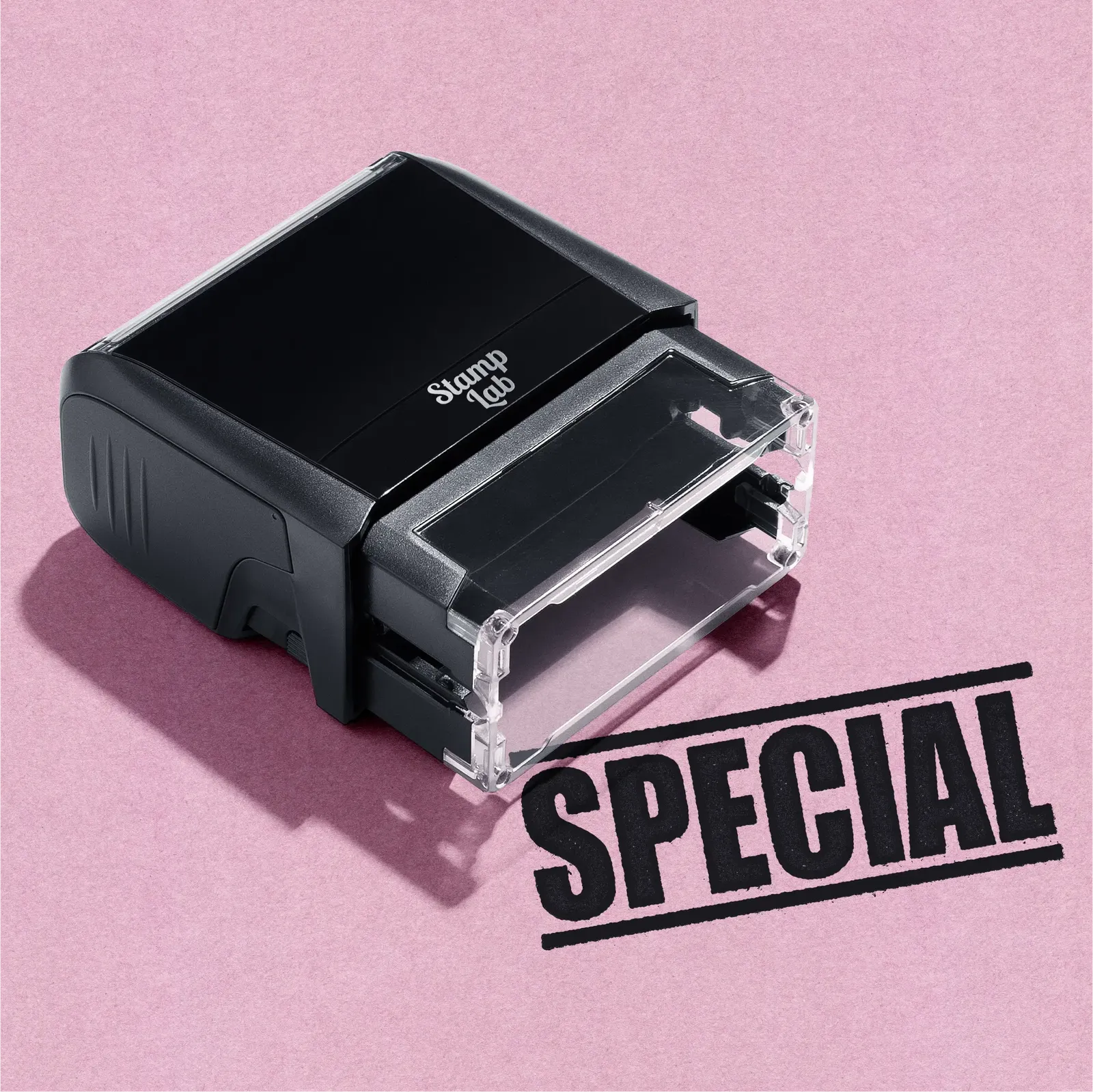 Black stamp with 'Special' text readymade design