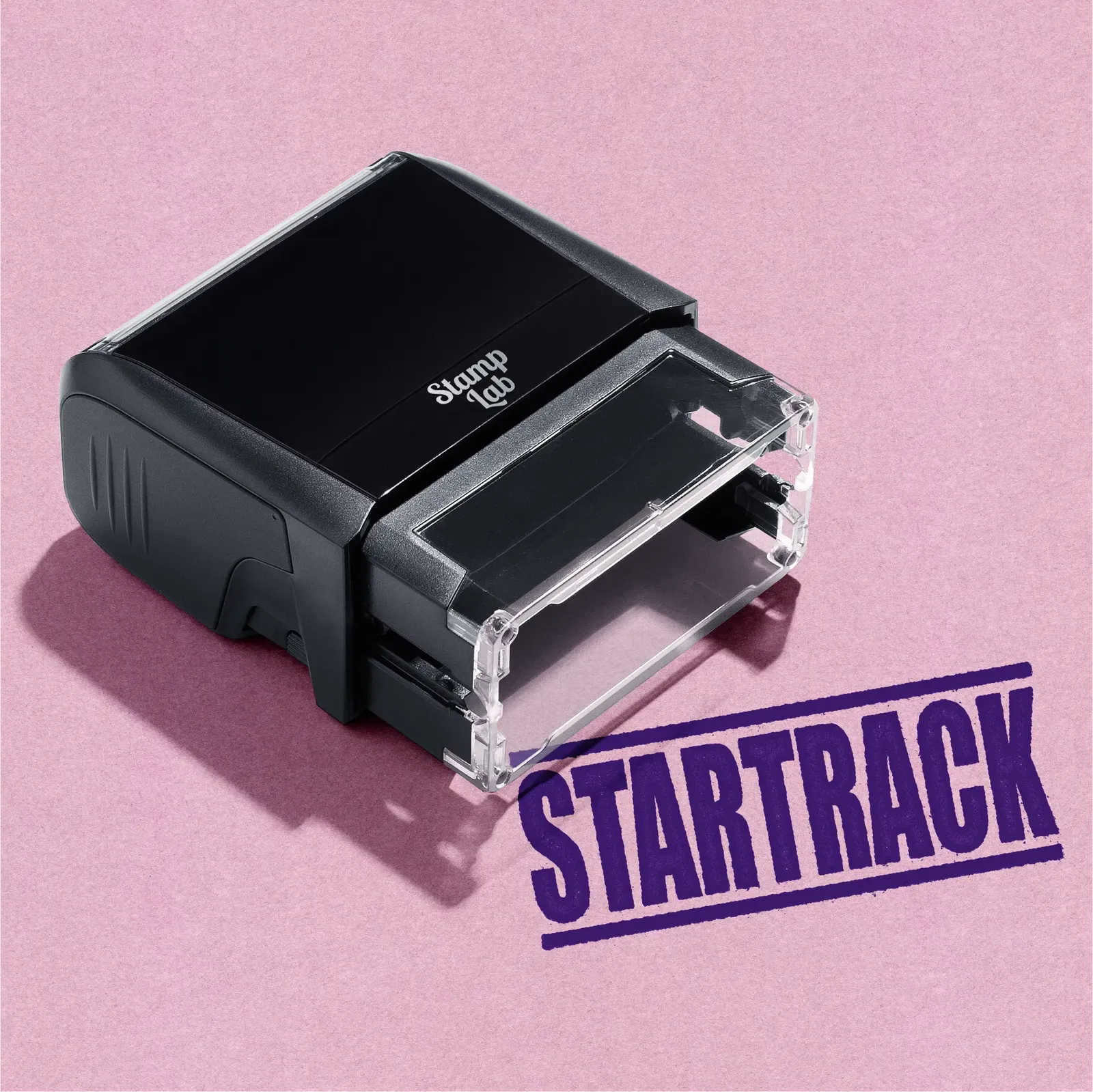 STARTRACK stock design stamp purple ink