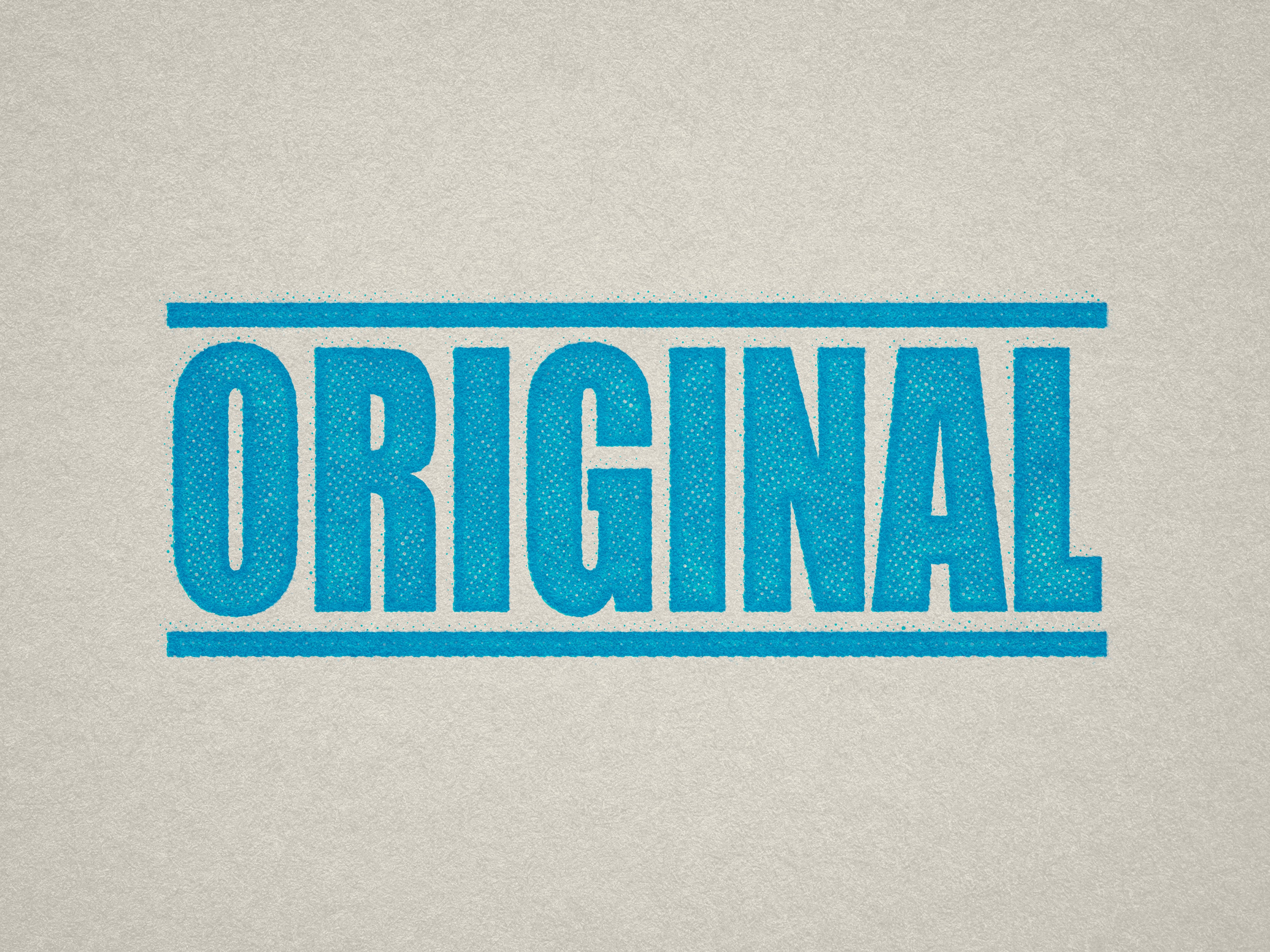 mock up design of 'Original' rubber stamp turquoise ink in paper background stampers hand stamp office business inventory documents self inking prefill refillable stamps stamping sky blue