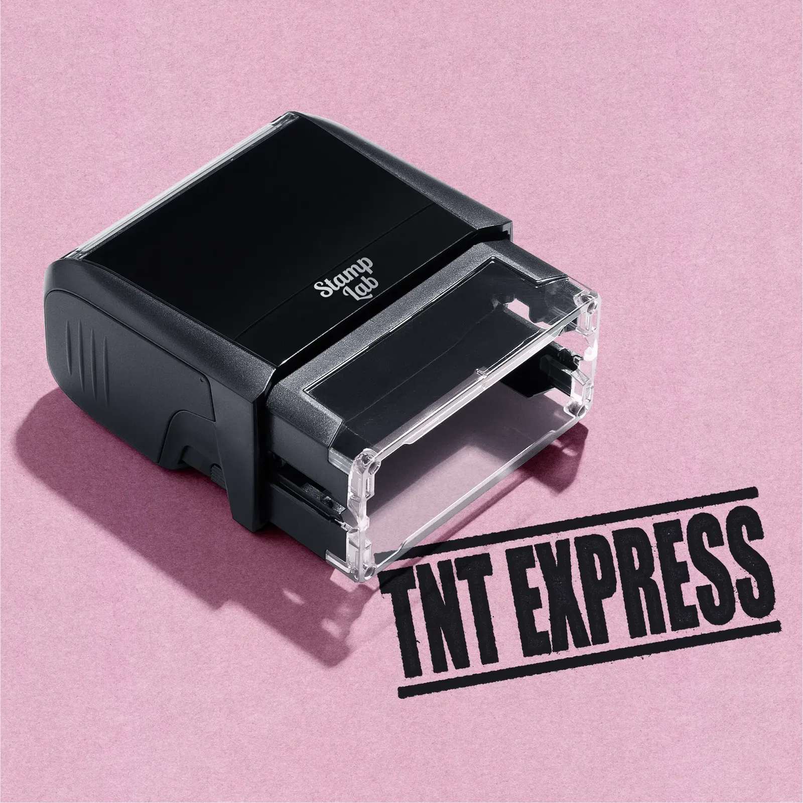 TNT Express self-inking stamp black ink