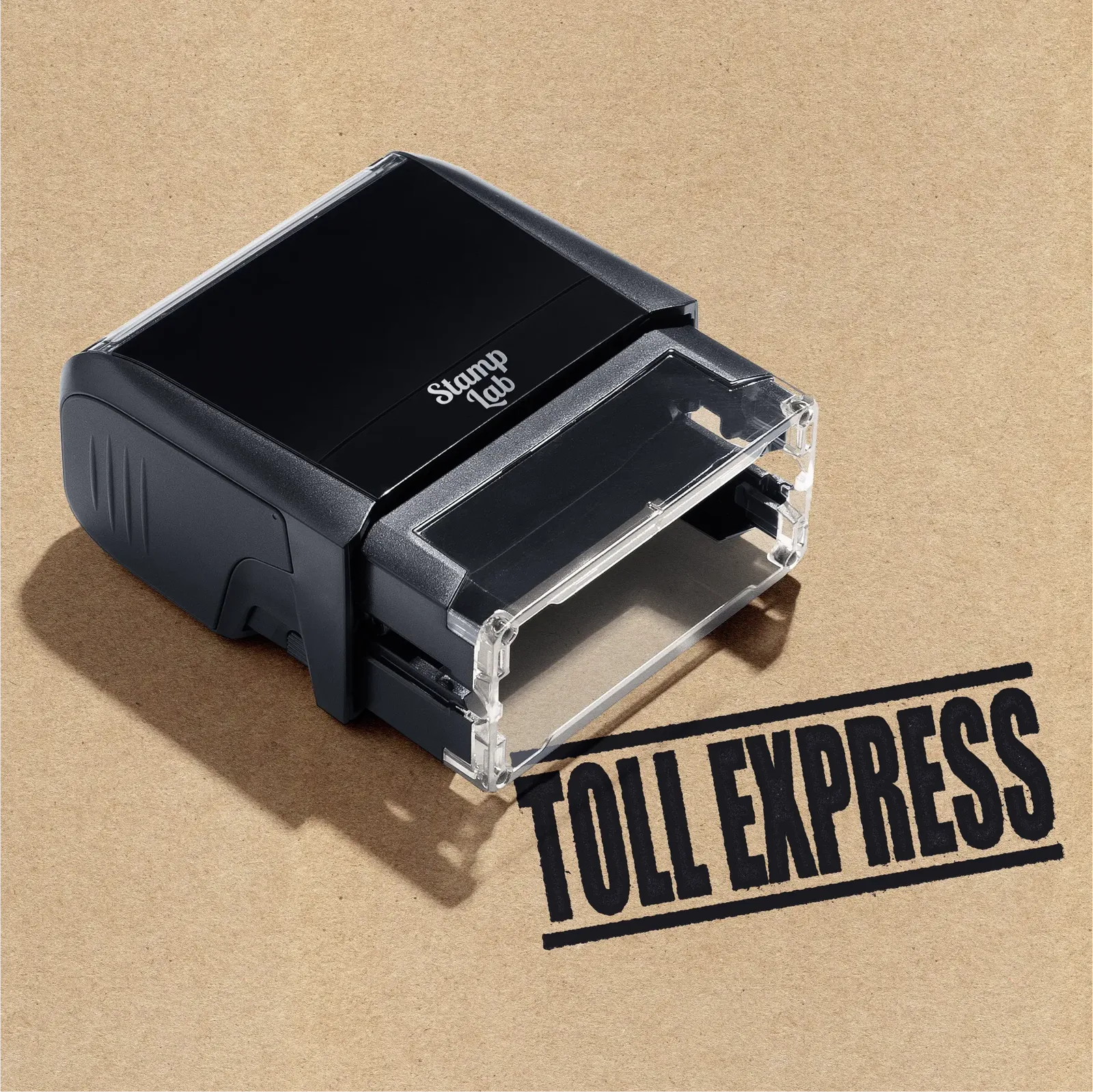 pre-designed Toll Express stamp Black ink
