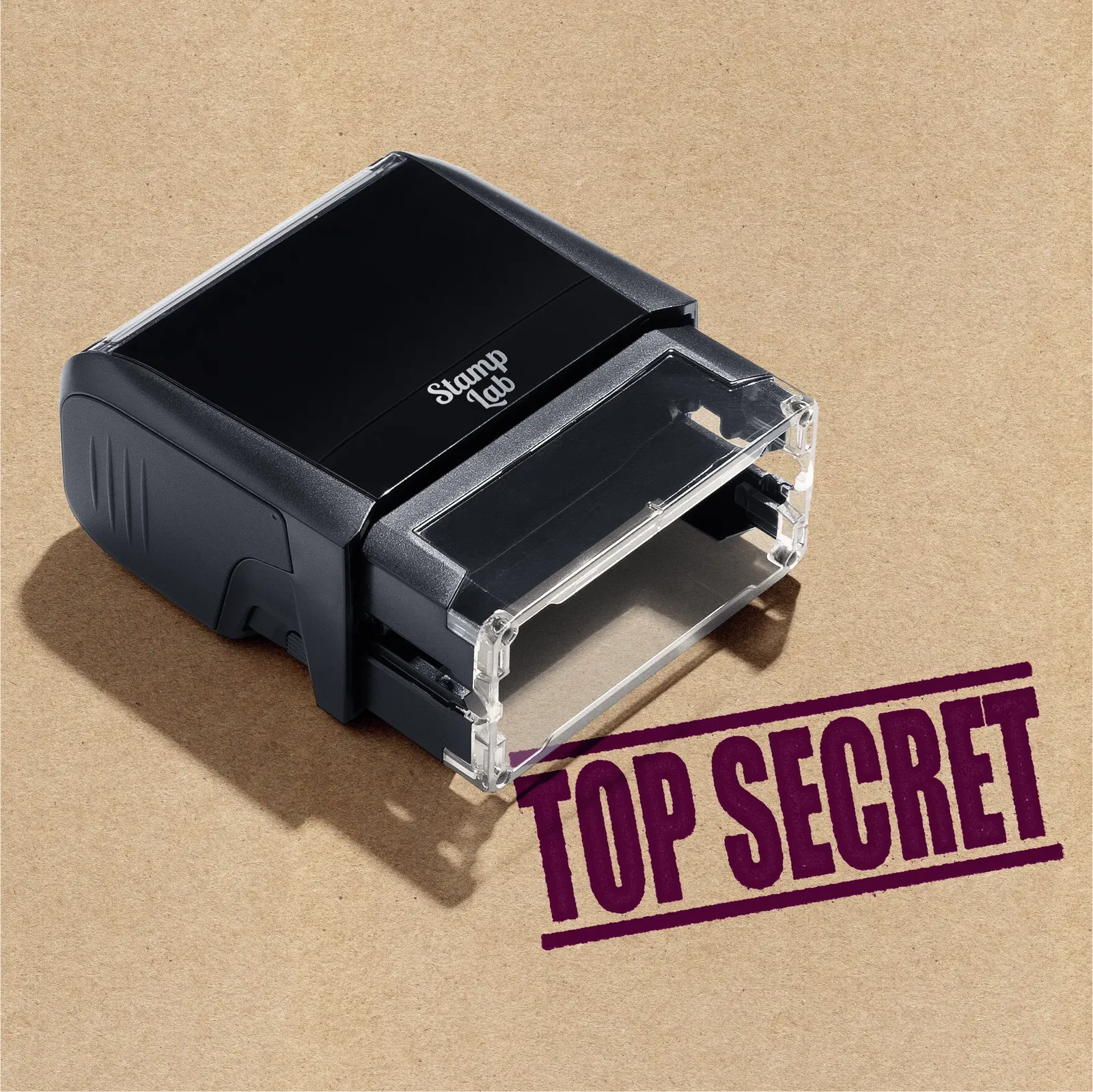 self-inking rubber stamp Top Secret design