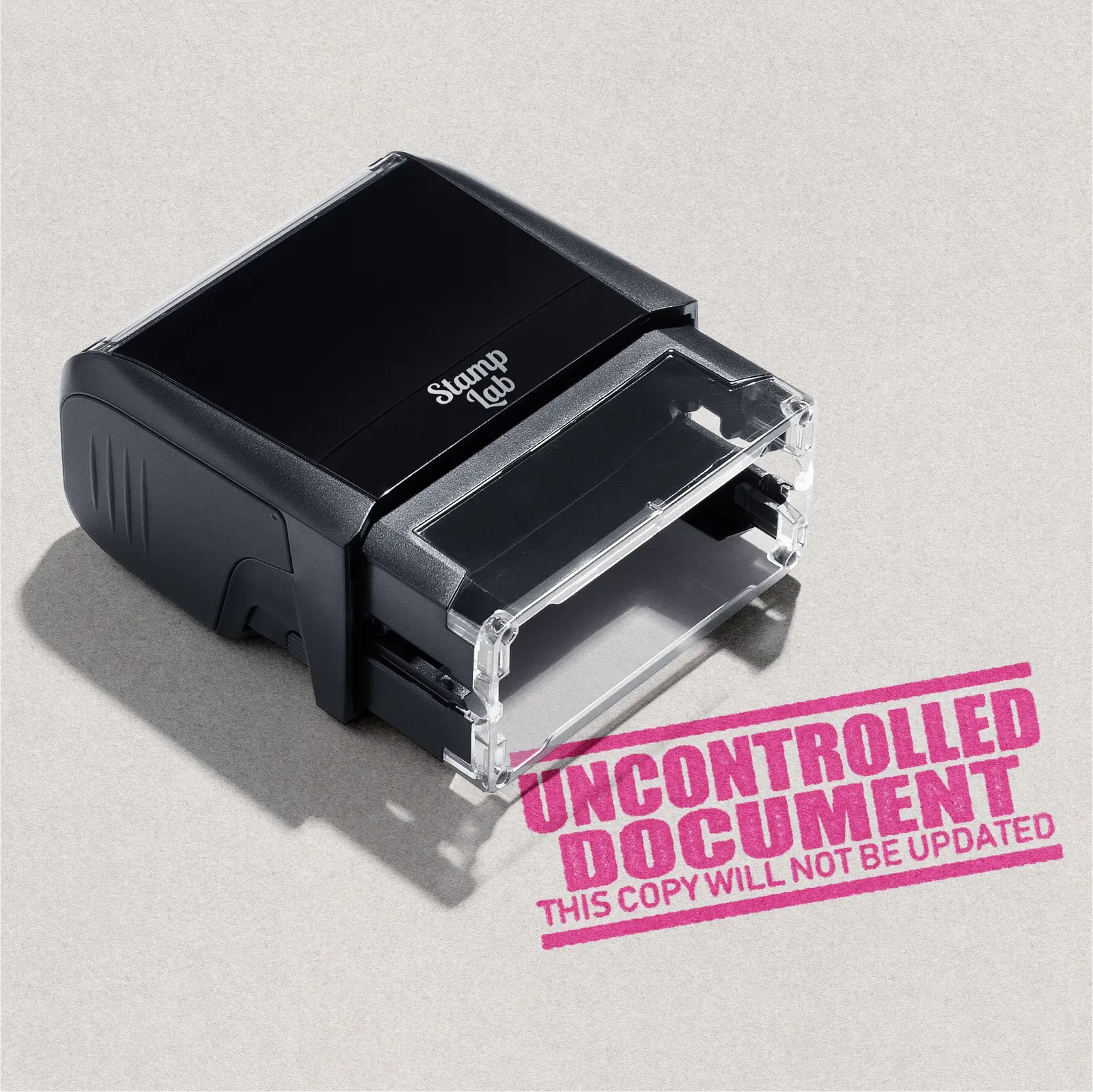 Uncontrolled Document design ready made self-inking stamp