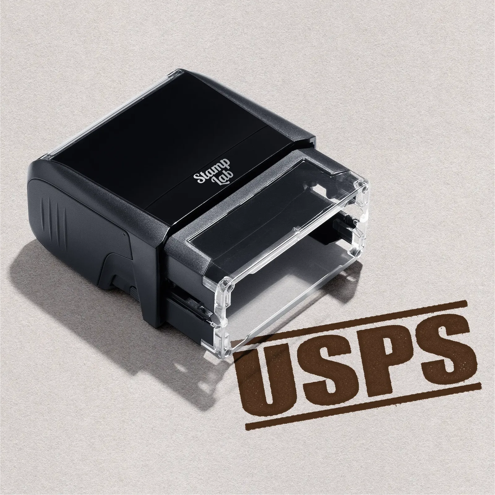 USPS pre-design stamp brown ink