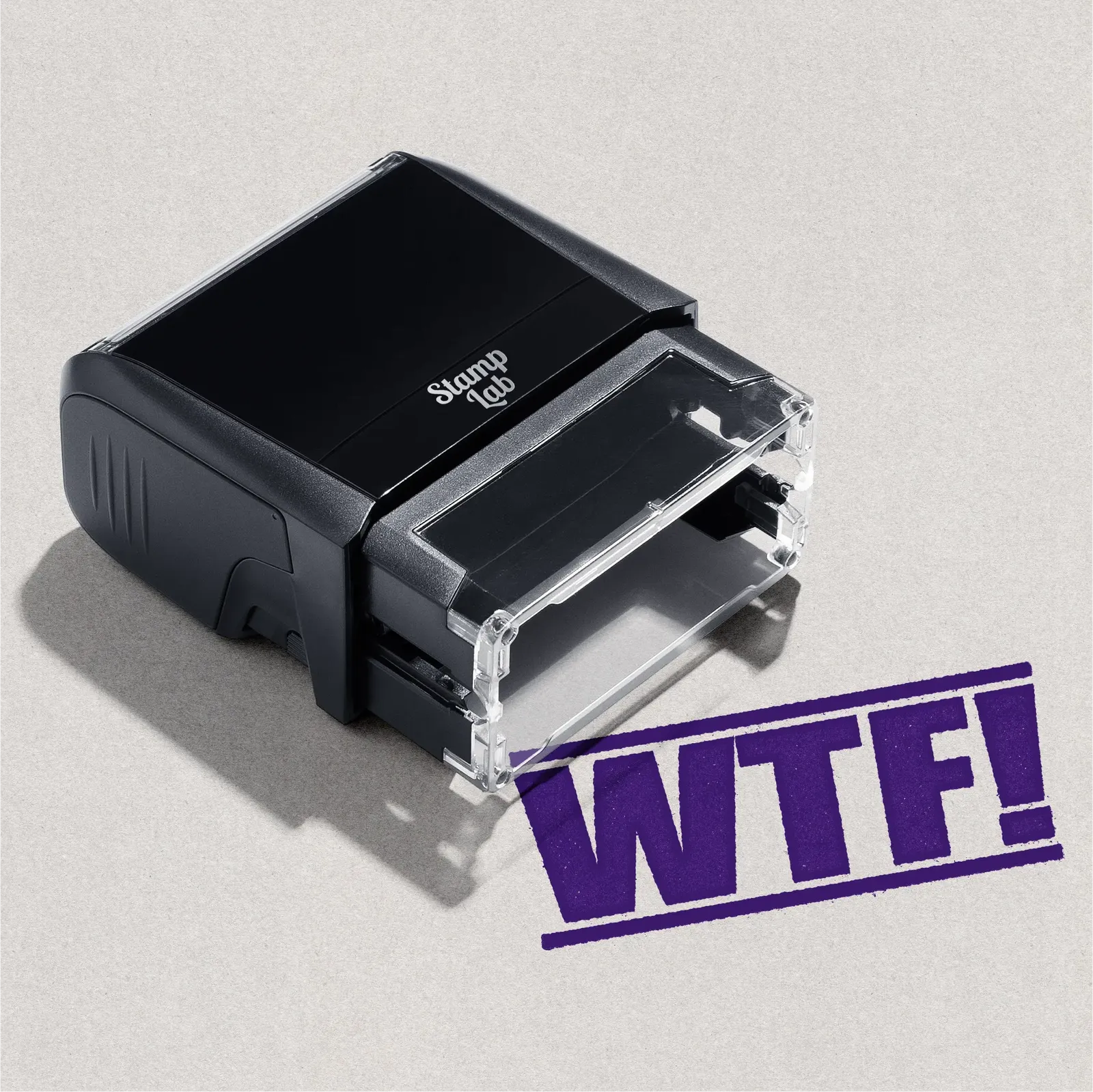 WTF! Stamp pre-designed Self-inking