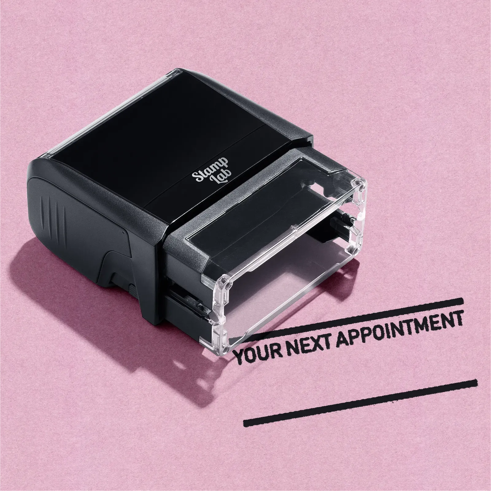 large appointment setting stamp "Your Next Appointment"