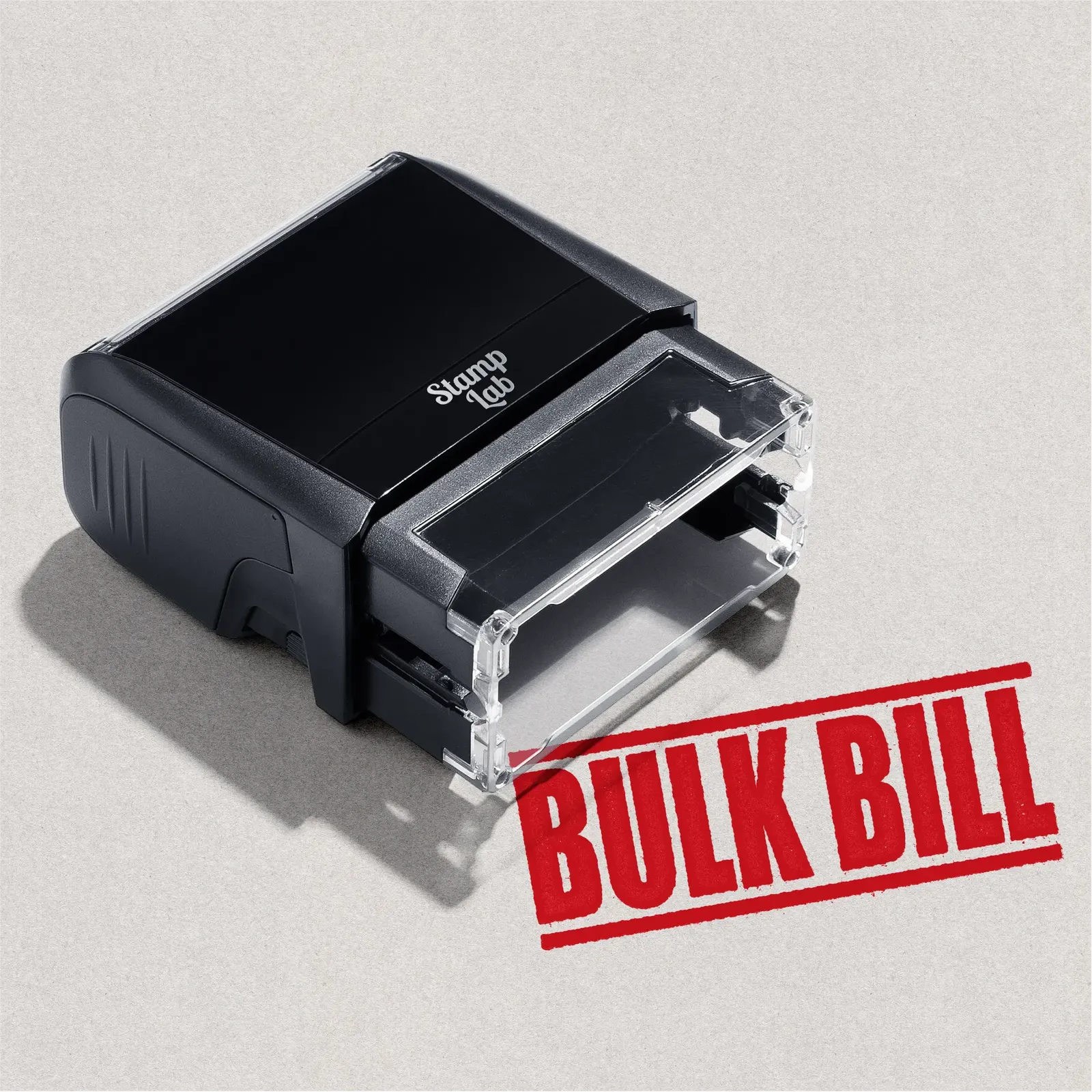 Red Bulk Bill rubber stamp