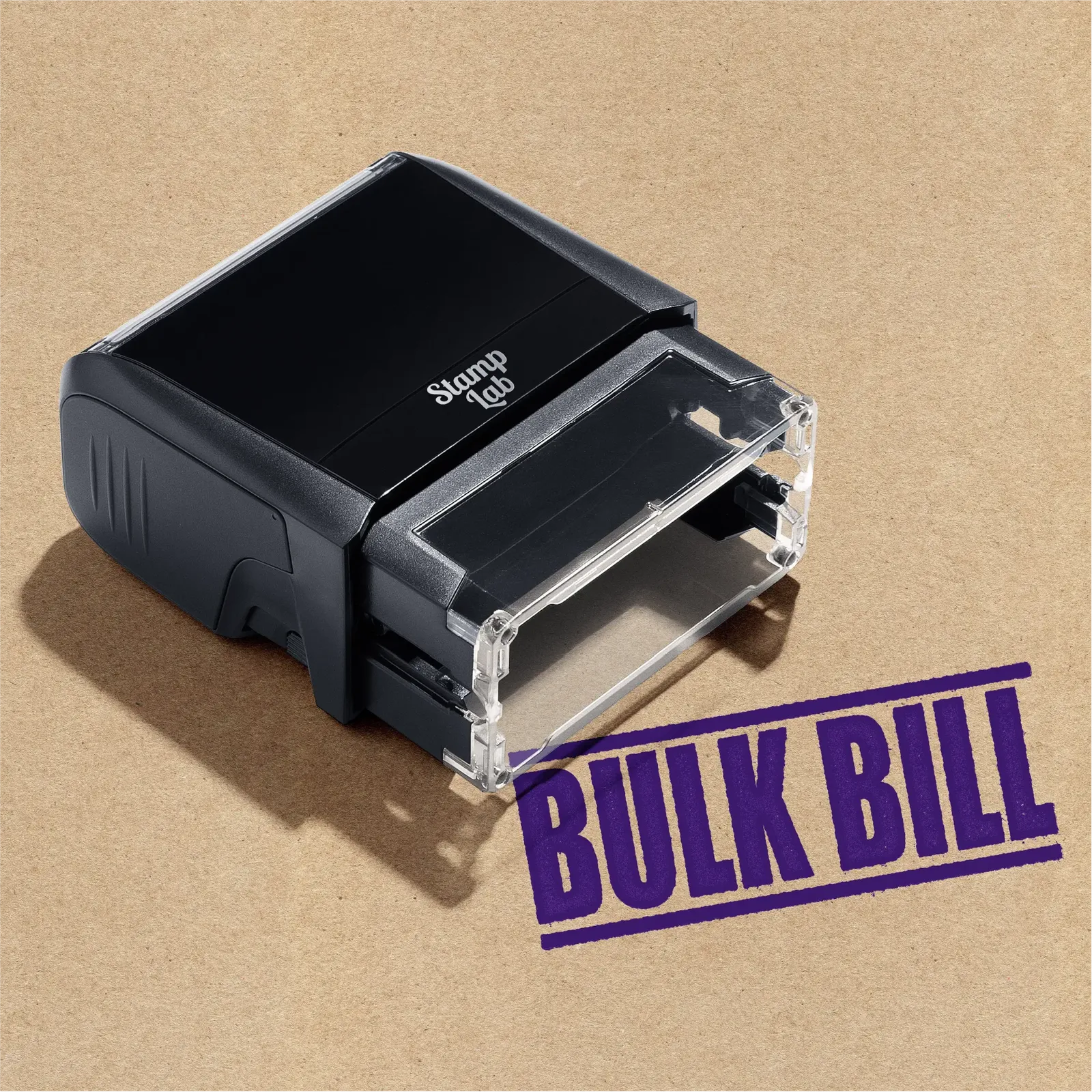 Bulk Bill rubber stamp for Doctors Violet Ink