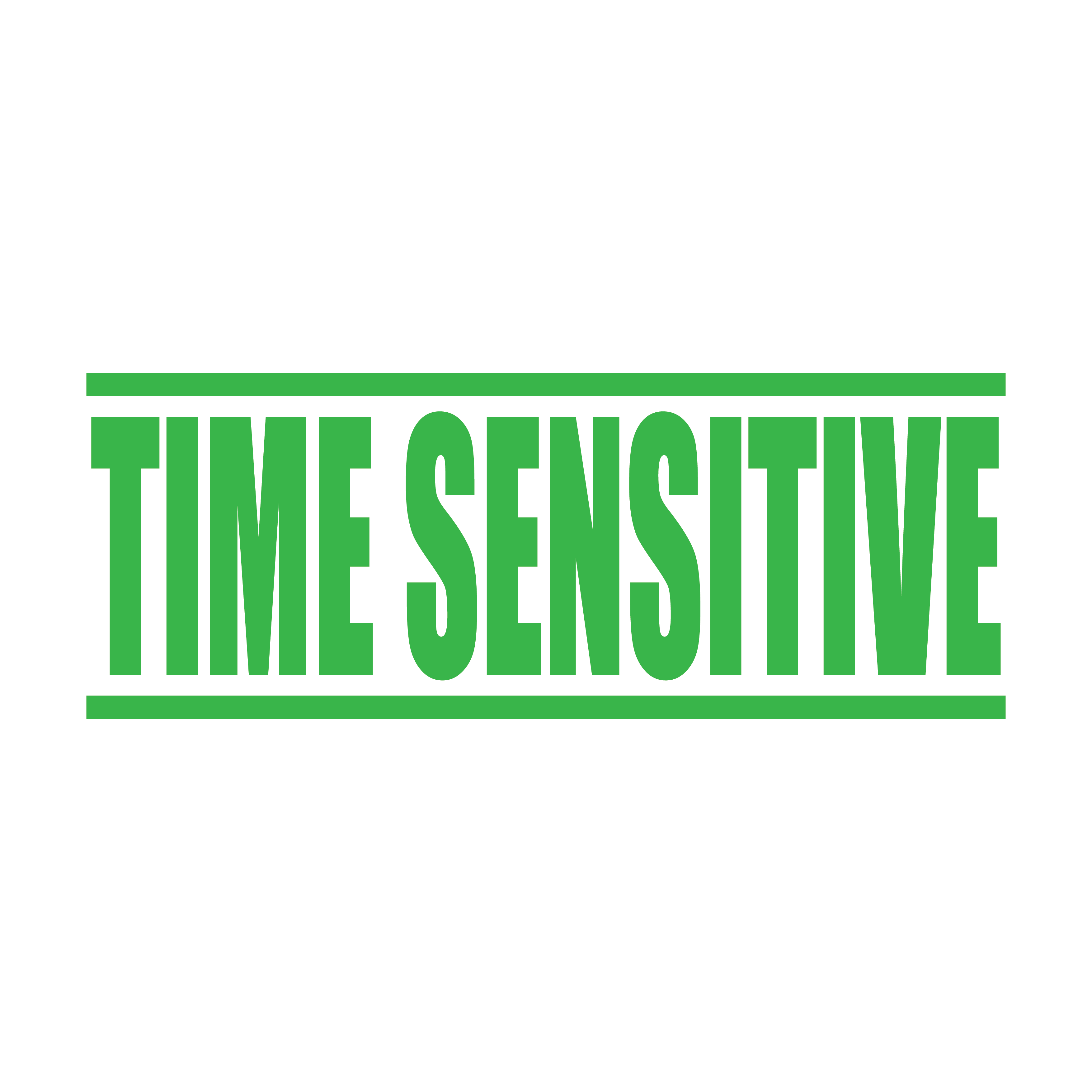 apple green Time Sensitive stamp