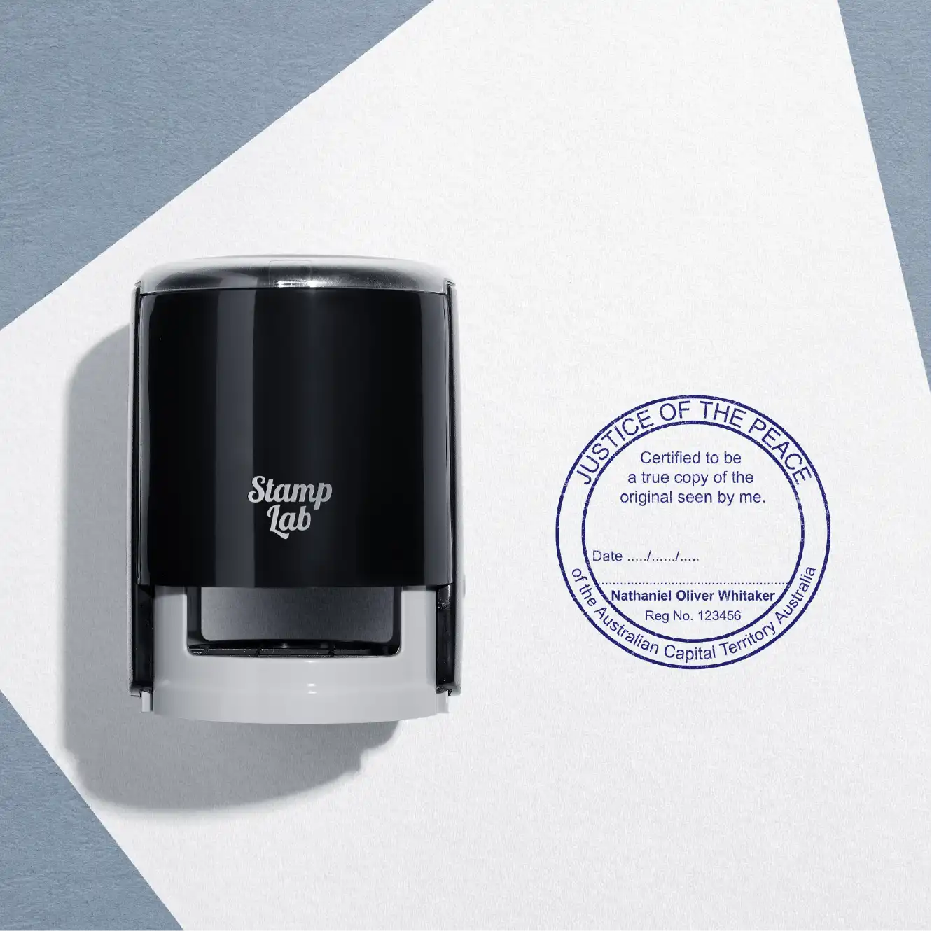 ACT Legal stamp design template