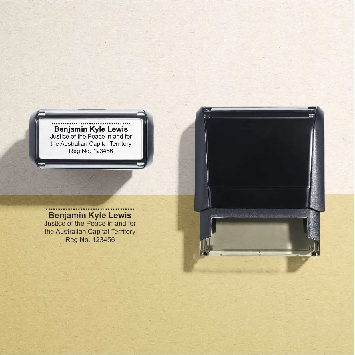 ACT JP signiture stamp Black ink