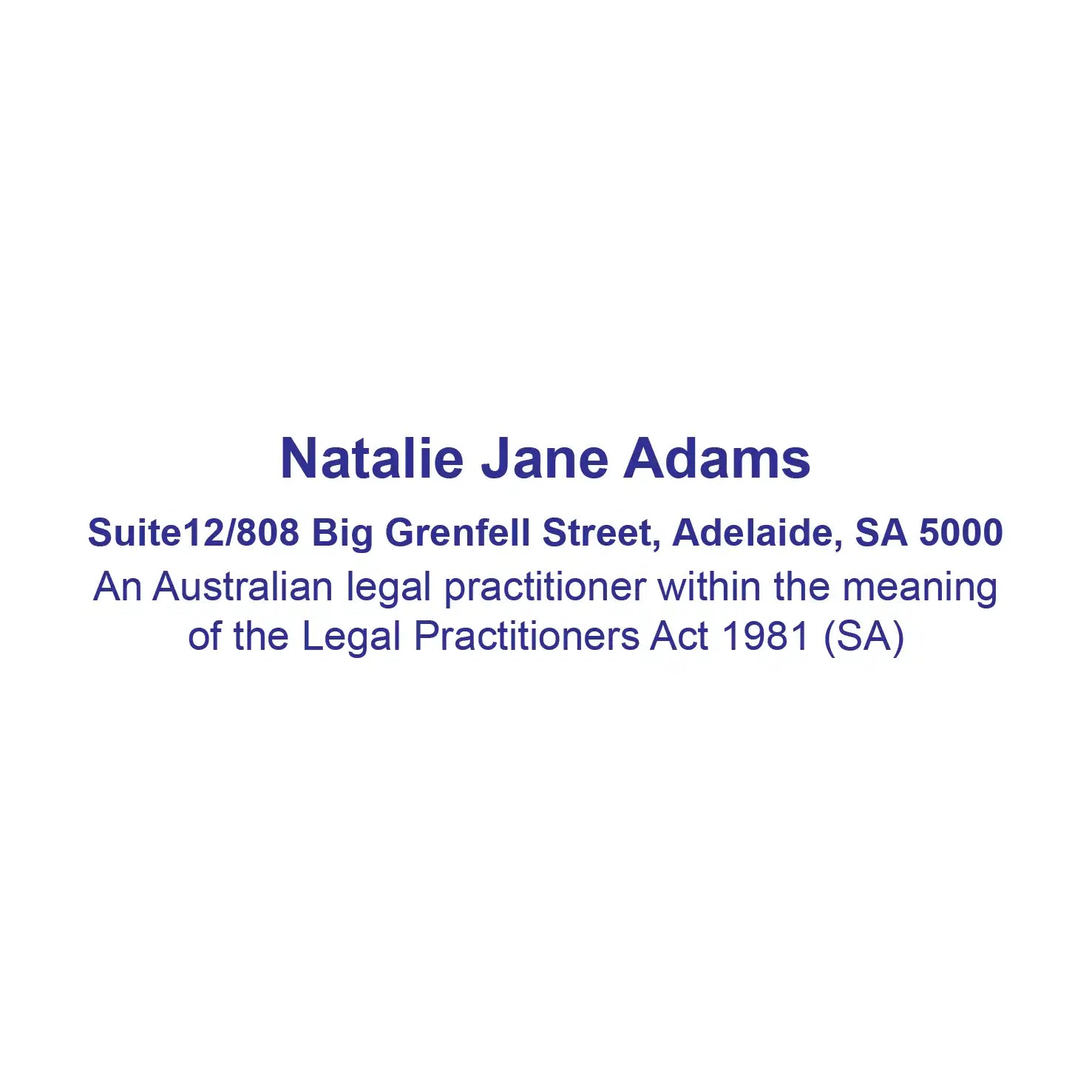 Custom Solicitor stamps South Australia