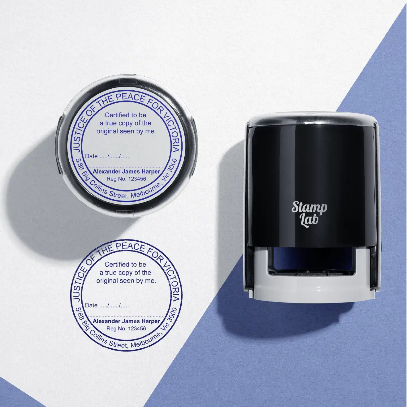 custom hand stamp VIC JP