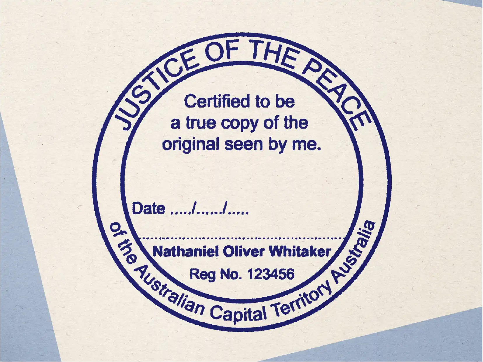 ACT JP stamp mock impression