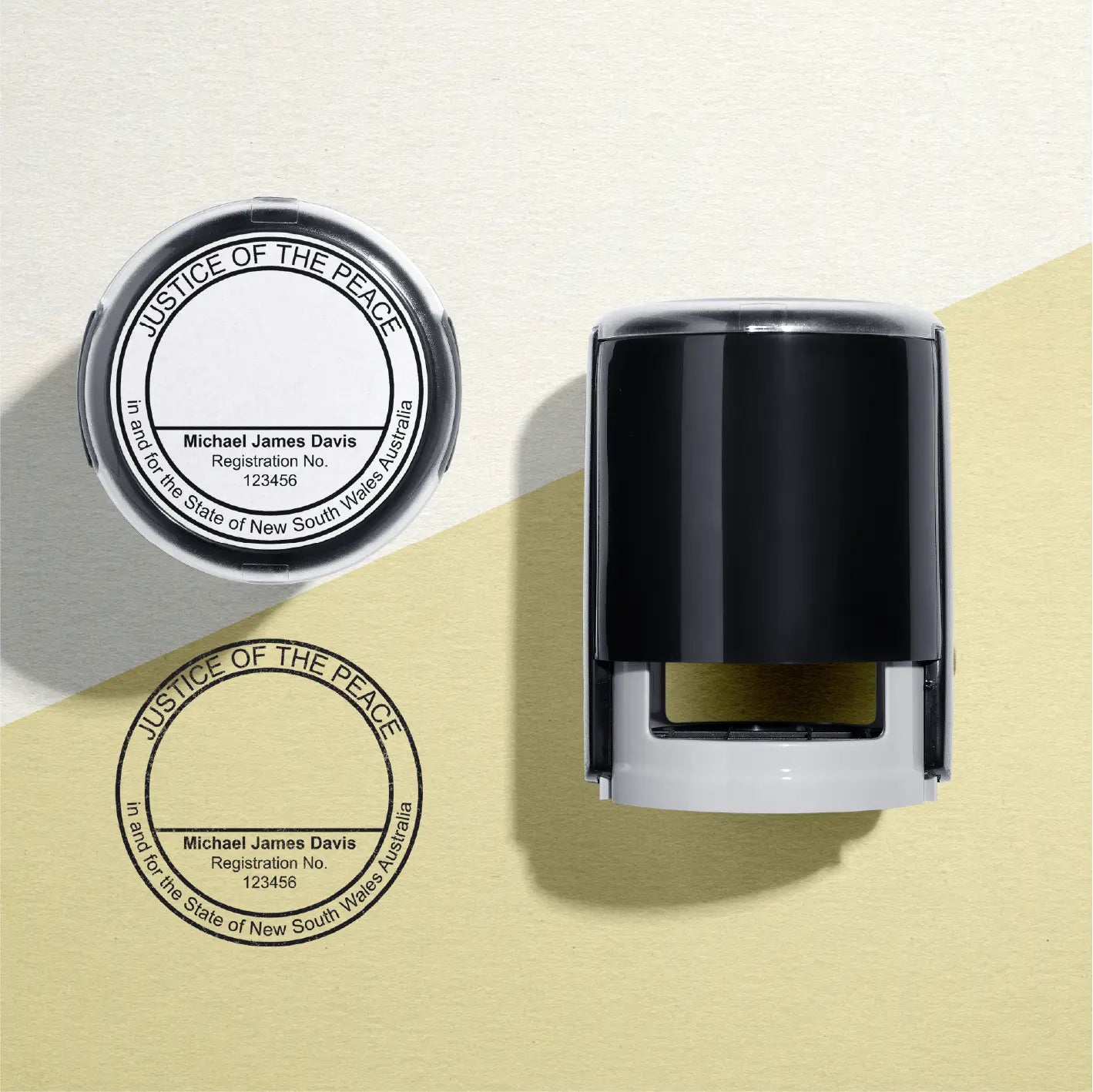 Mockup impression of Custom JP Stamps For sale