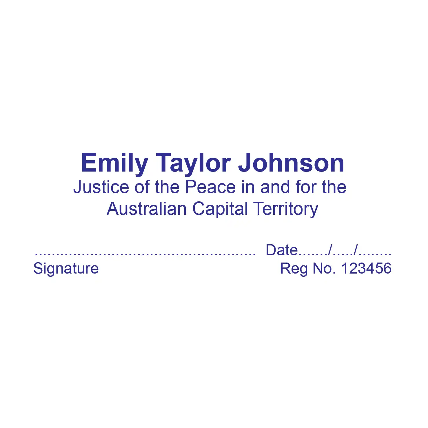 Personalised ACT JP stamps order online