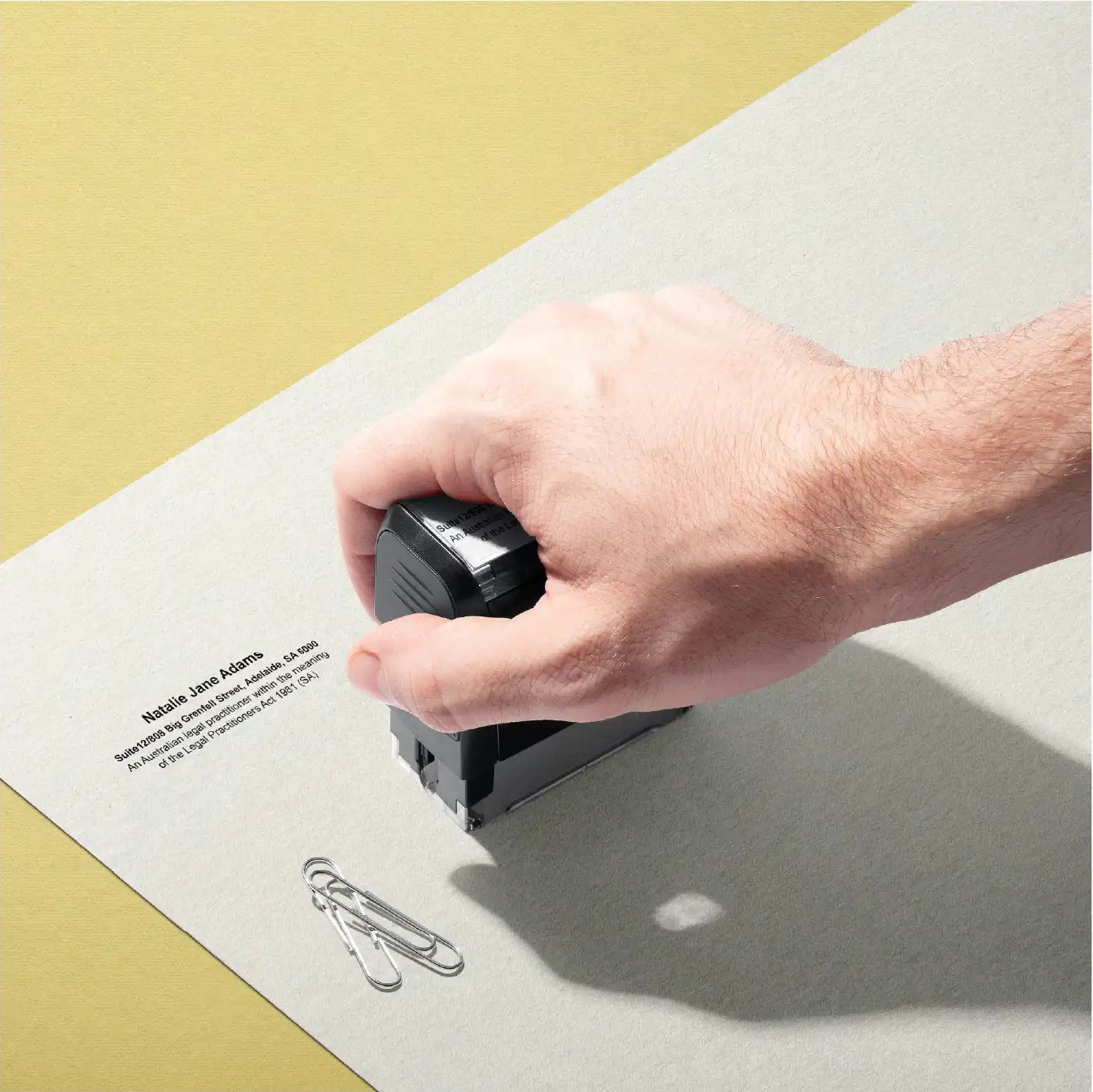 South Australian Legal stamps black iink