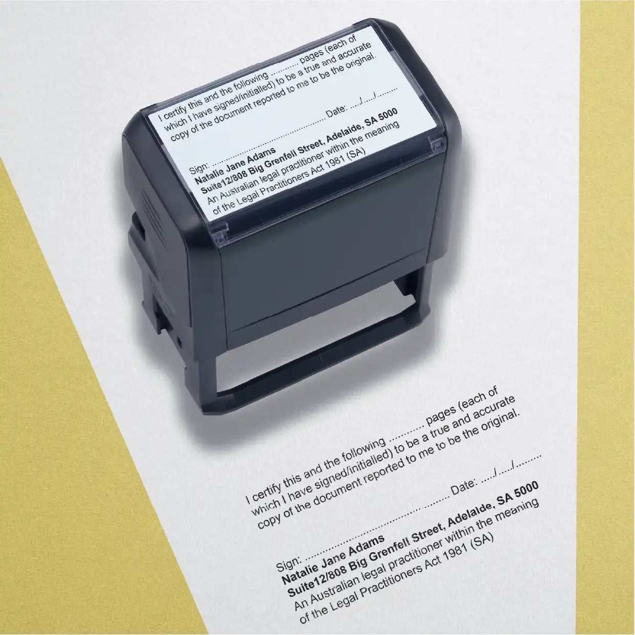 Buy Online Personalised SA Legal stamps True copy multi page