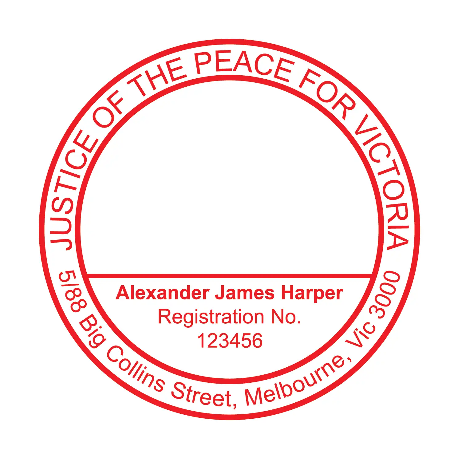 Personalised Self Inking JP Name stamp