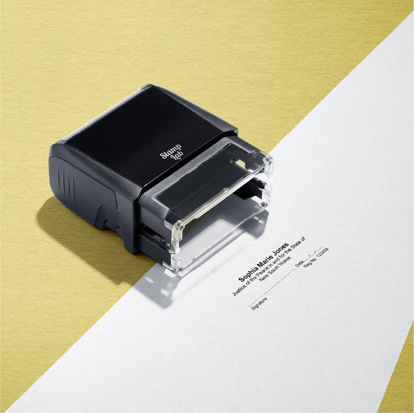 customised NSW JP name and signature stamp