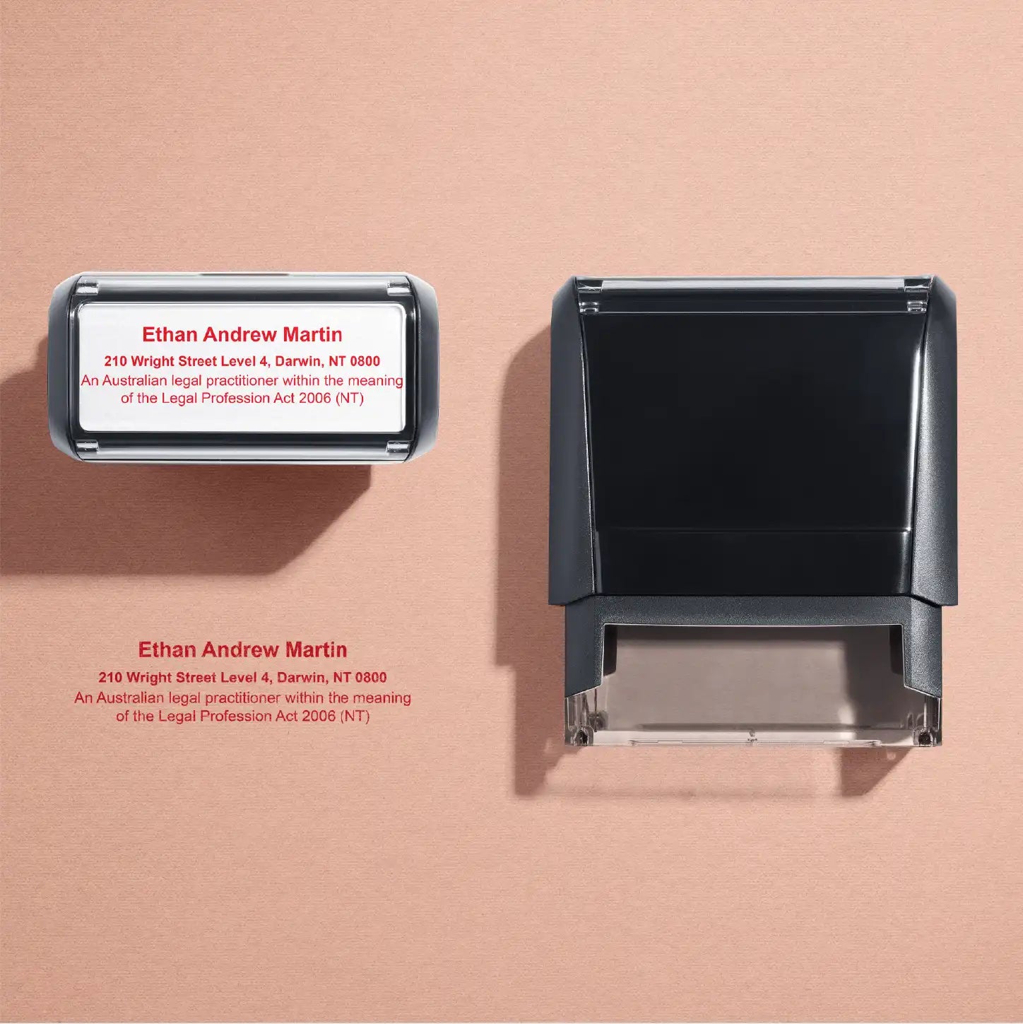 Legal stamps NT Red ink