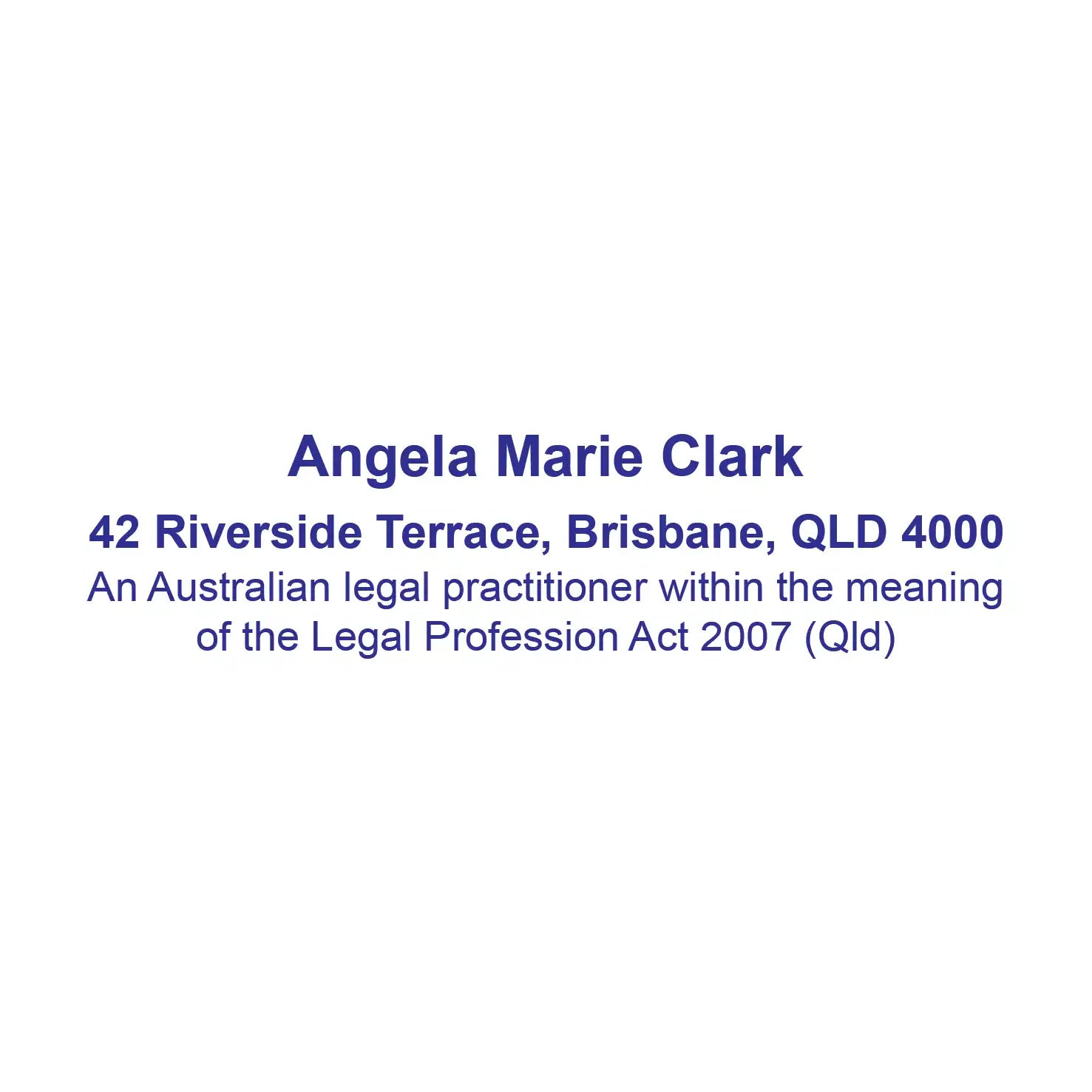 personalised Lawyer stamps QLD